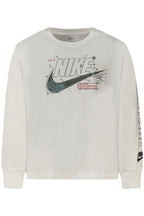 NIKE KINDER LANGARM-T-SHIRT, WEISS