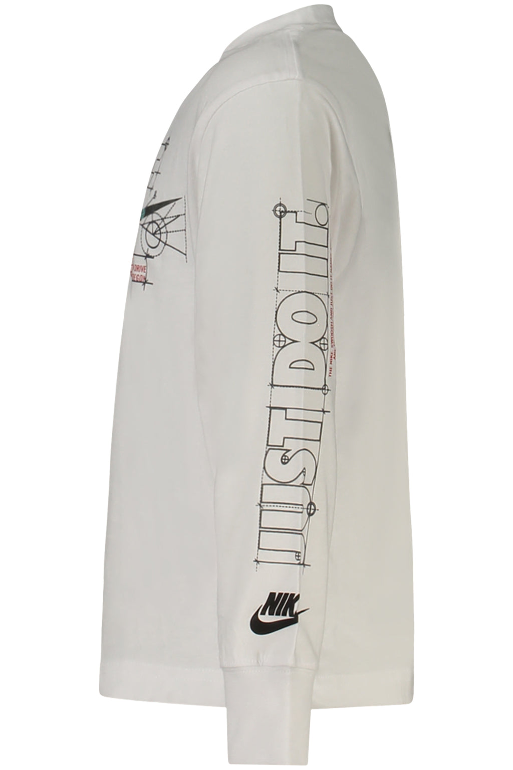 NIKE KINDER LANGARM-T-SHIRT, WEISS