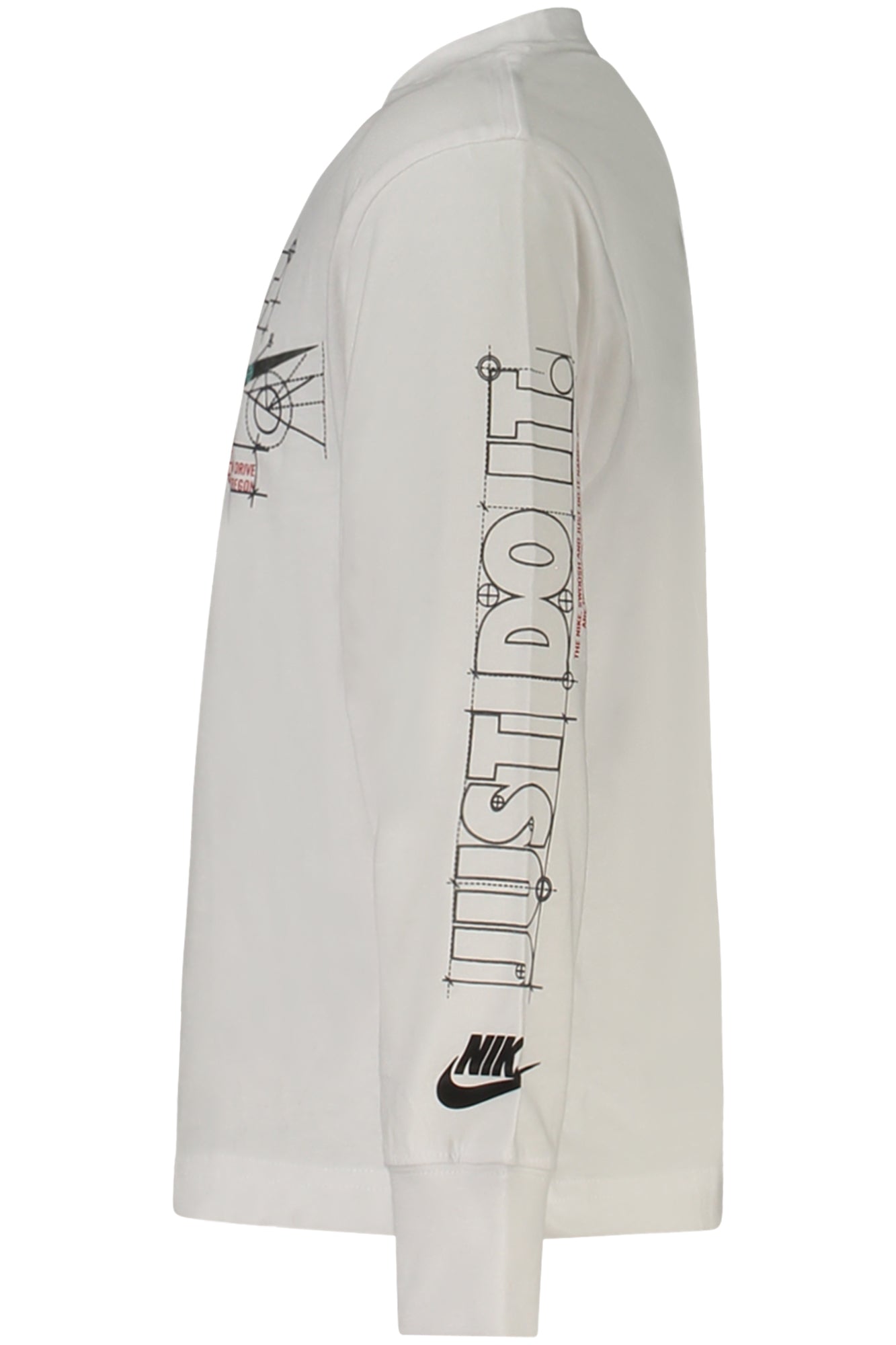 NIKE KINDER LANGARM-T-SHIRT, WEISS