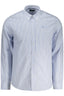 NORTH SAILS Herren Langarmhemd Blau – Gestreiftes Baumwollhemd für Frühjahr/Sommer Hellblau