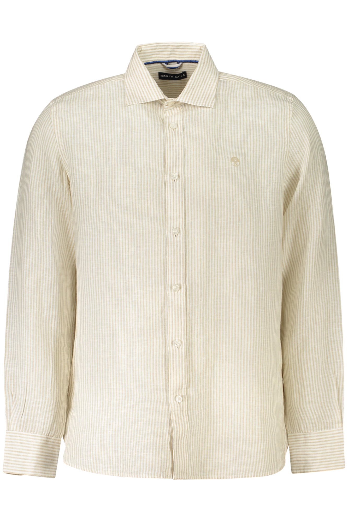 NORTH SAILS Langarmhemd Herren Beige – Leinenhemd mit französischem Kragen | soulluna.de Beige