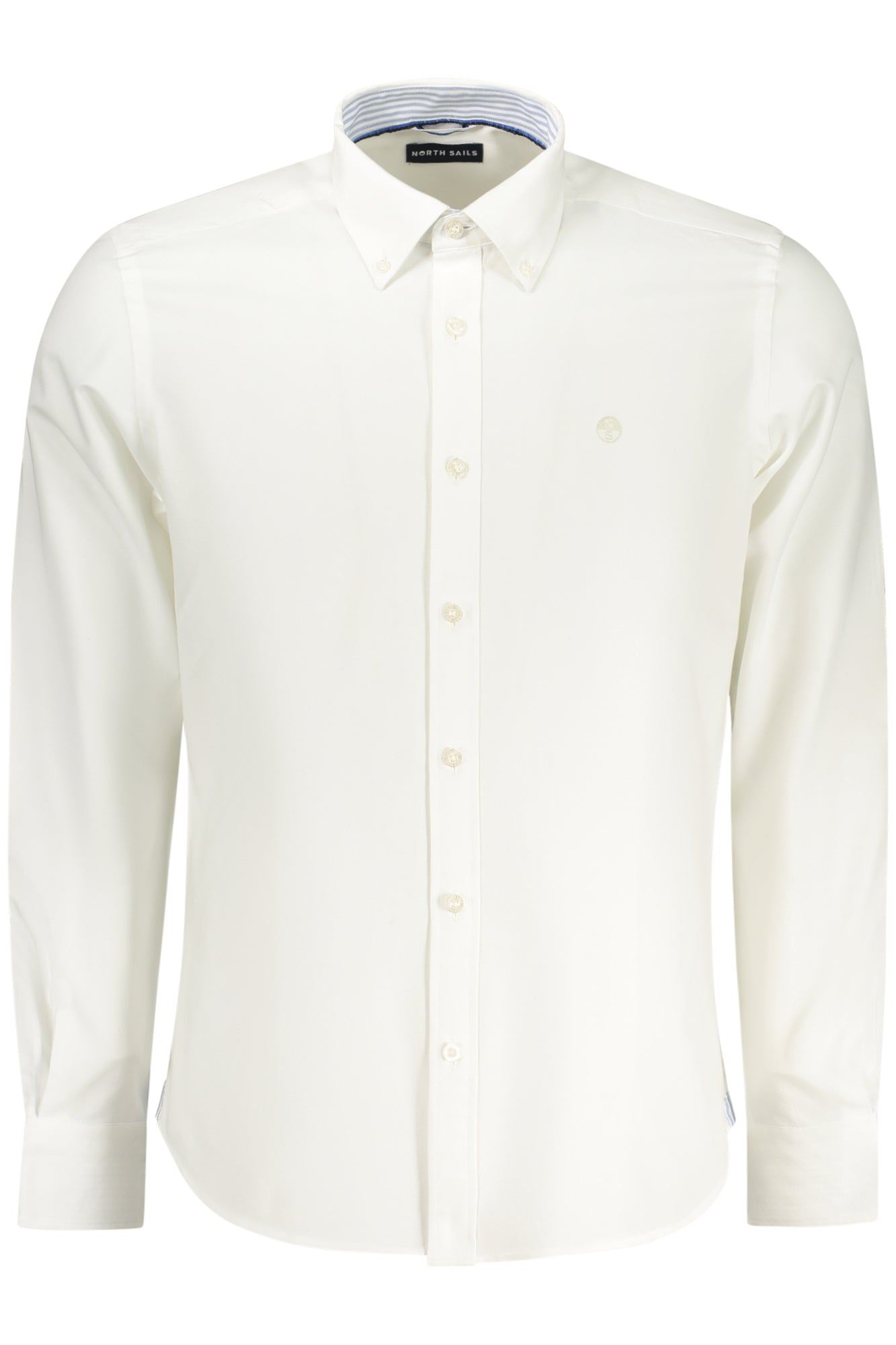 NORTH SAILS Herren Langarmhemd Weiss – Ocean Positive Hemd aus 100% Baumwolle Weiß