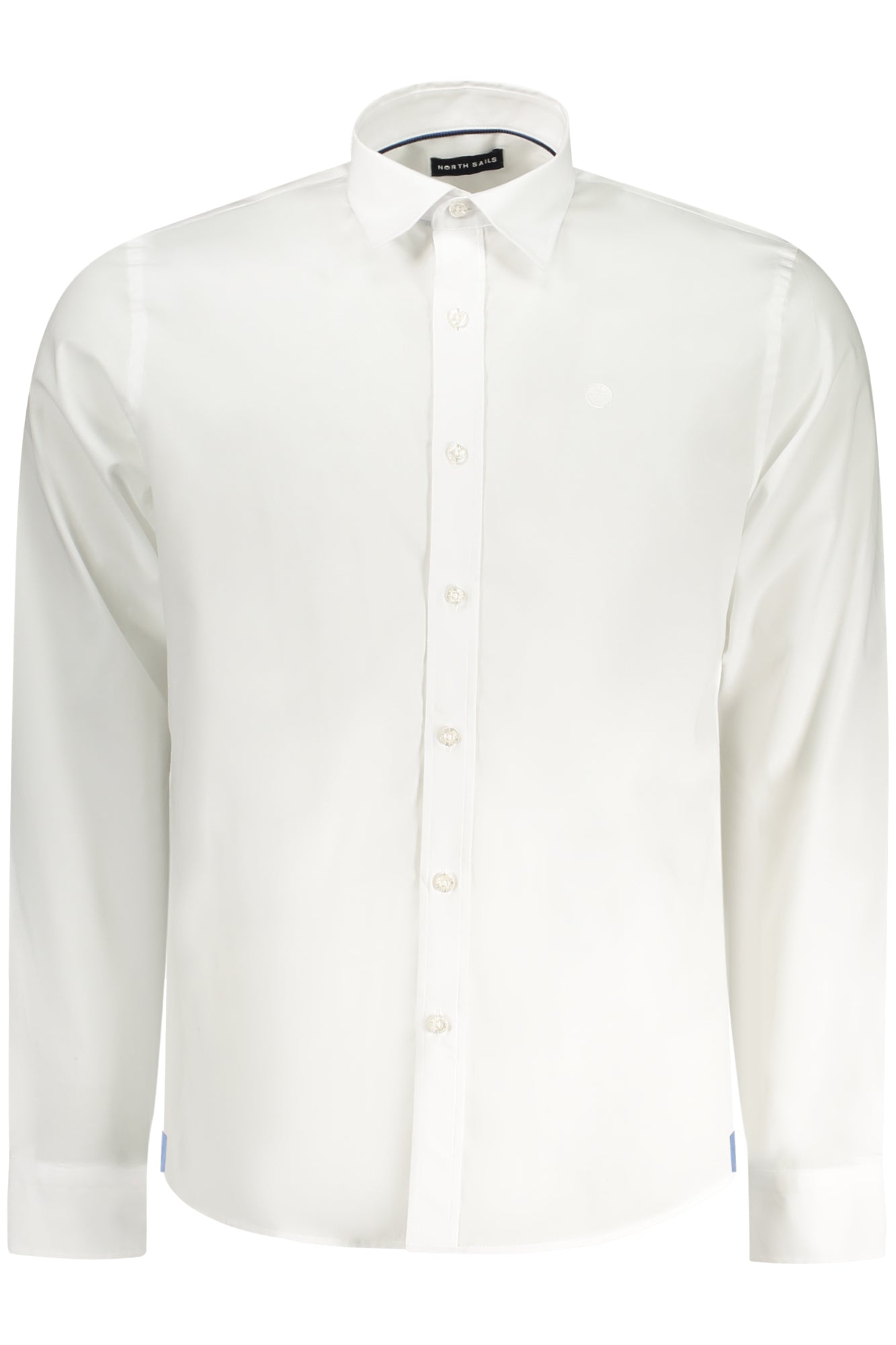 NORTH SAILS Langarmshirt Herren Weiss – Italienischer Kragen aus Baumwolle Weiß