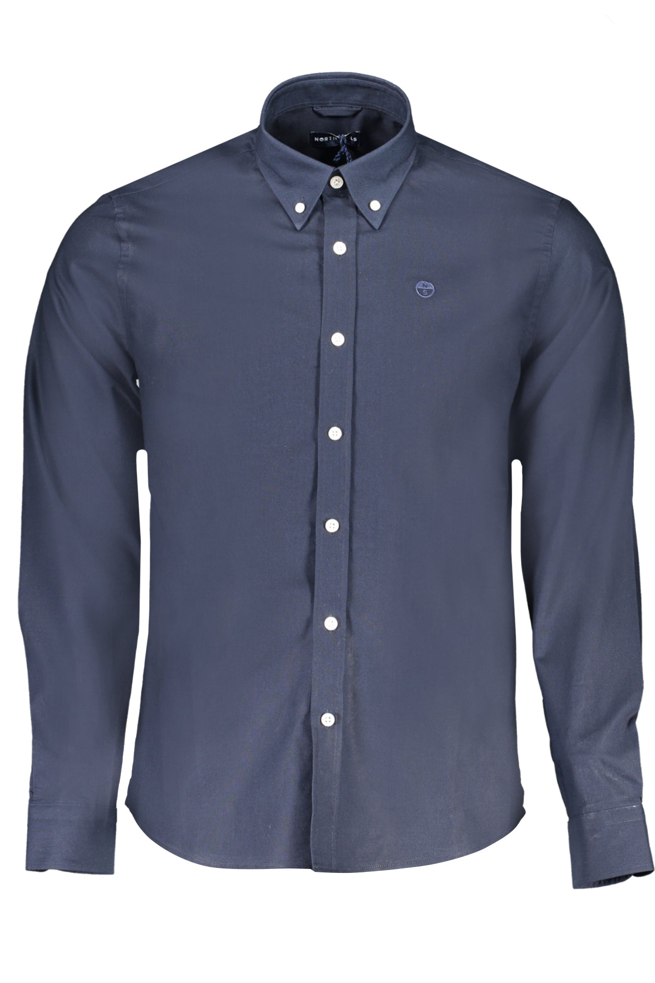 NORTH SAILS Langarmhemd Herren – Weißes Hemd aus Bio-Baumwolle | Regular Fit Blau