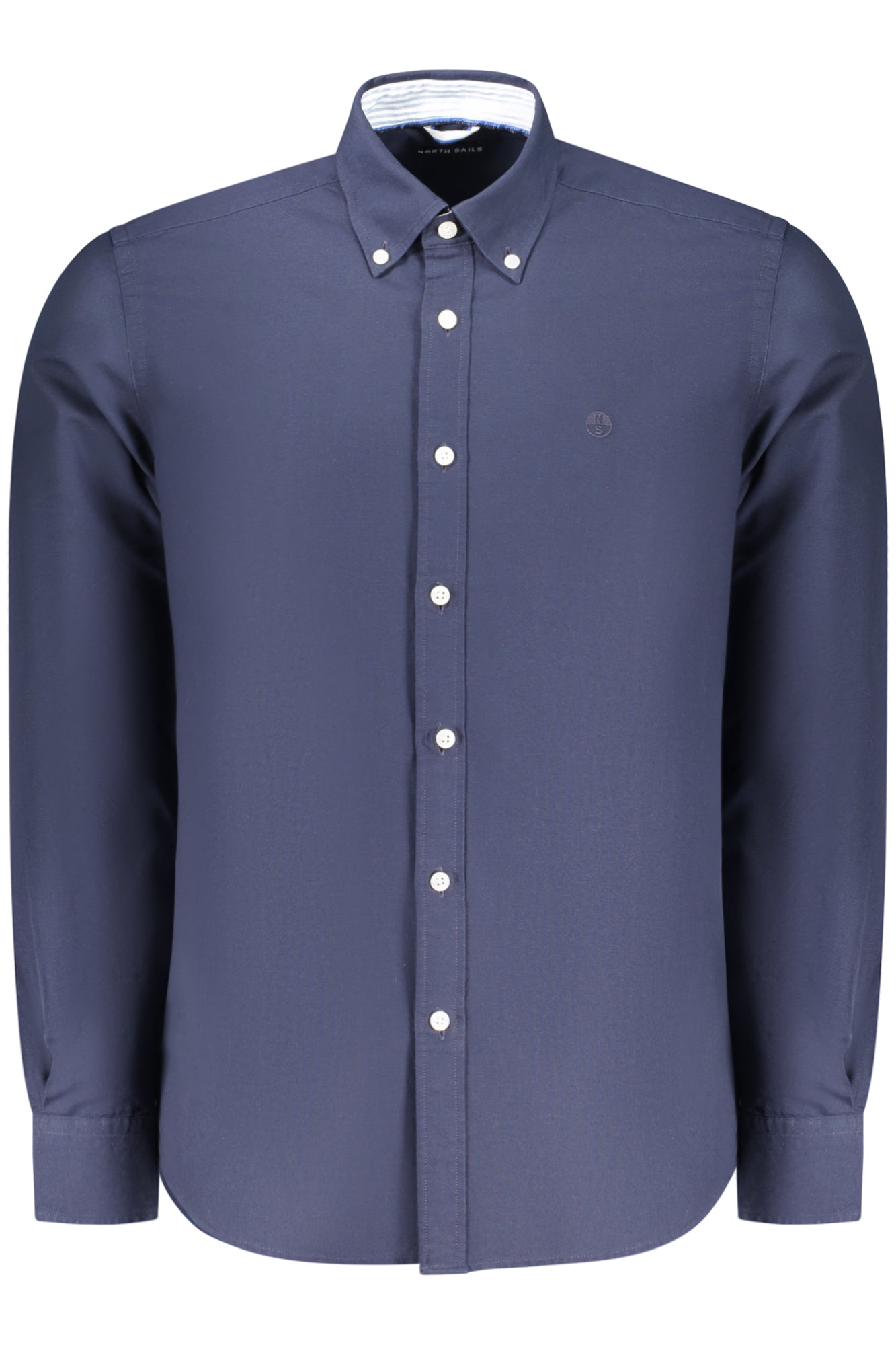 NORTH SAILS Herren Langarmhemd Weiss – Ocean Positive Hemd aus 100% Baumwolle Blau