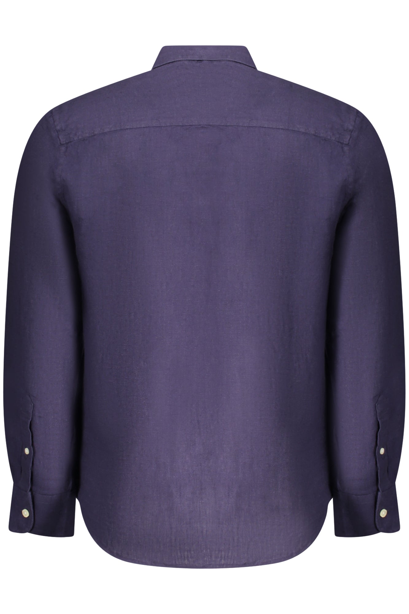 NORTH SAILS Langarmhemd Herren – Weißes Leinenhemd mit italienischem Kragen Blau