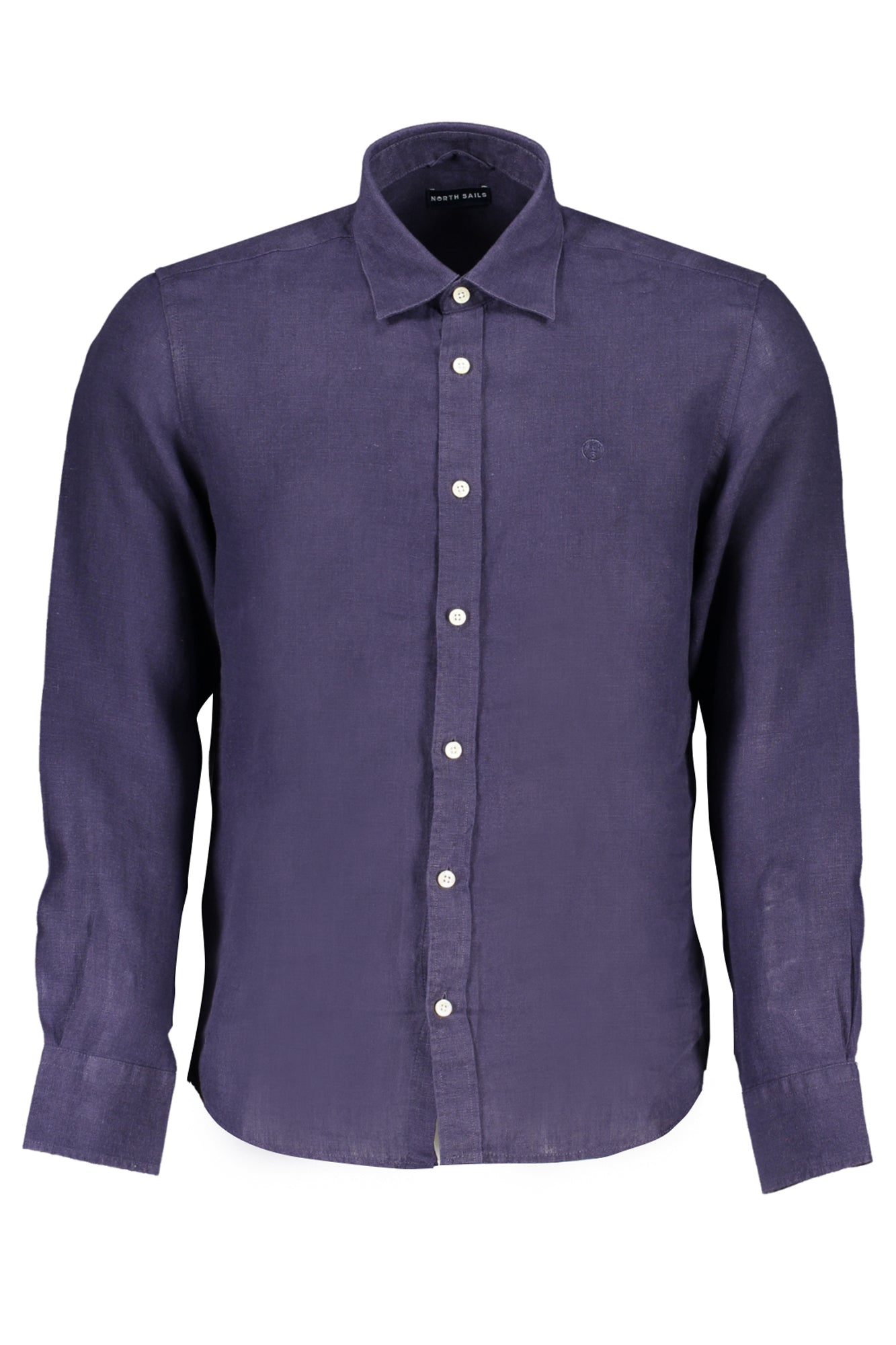 NORTH SAILS Herren Langarmhemd Blau – Regular Fit aus Bio-Baumwolle Blau