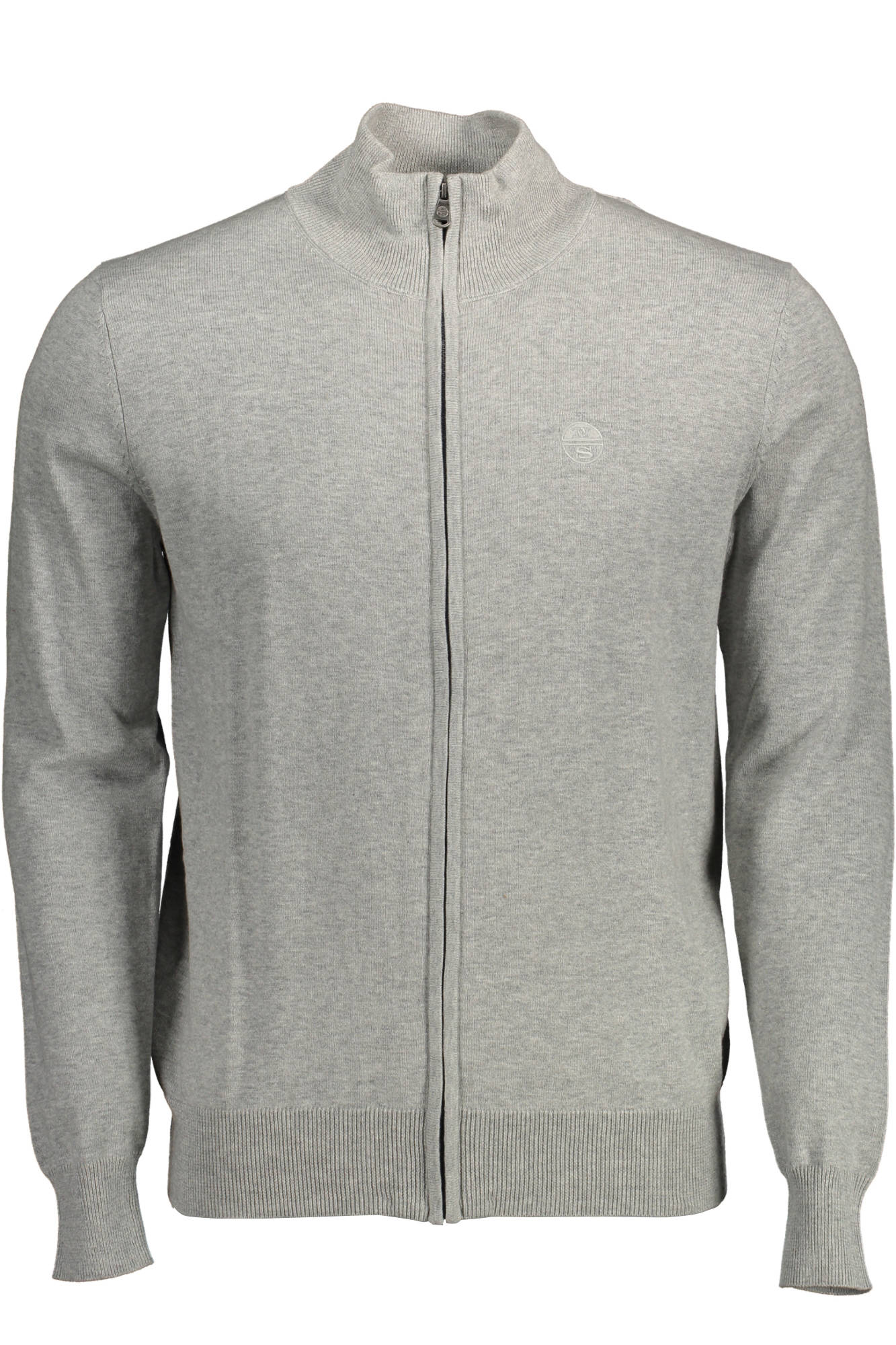 NORTH SAILS Cardigan Herren – Grauer Langarm-Cardigan mit Reißverschluss Grau