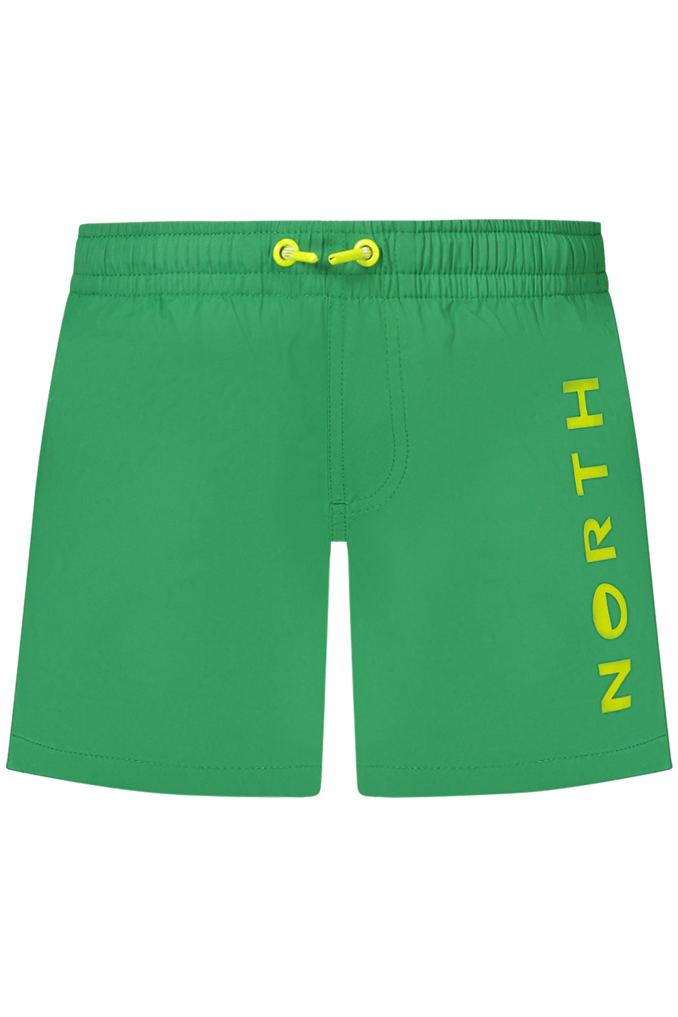 NORTH SAILS Badeboxer Junge – Gelbe Unterseite, Ocean Positive Grün