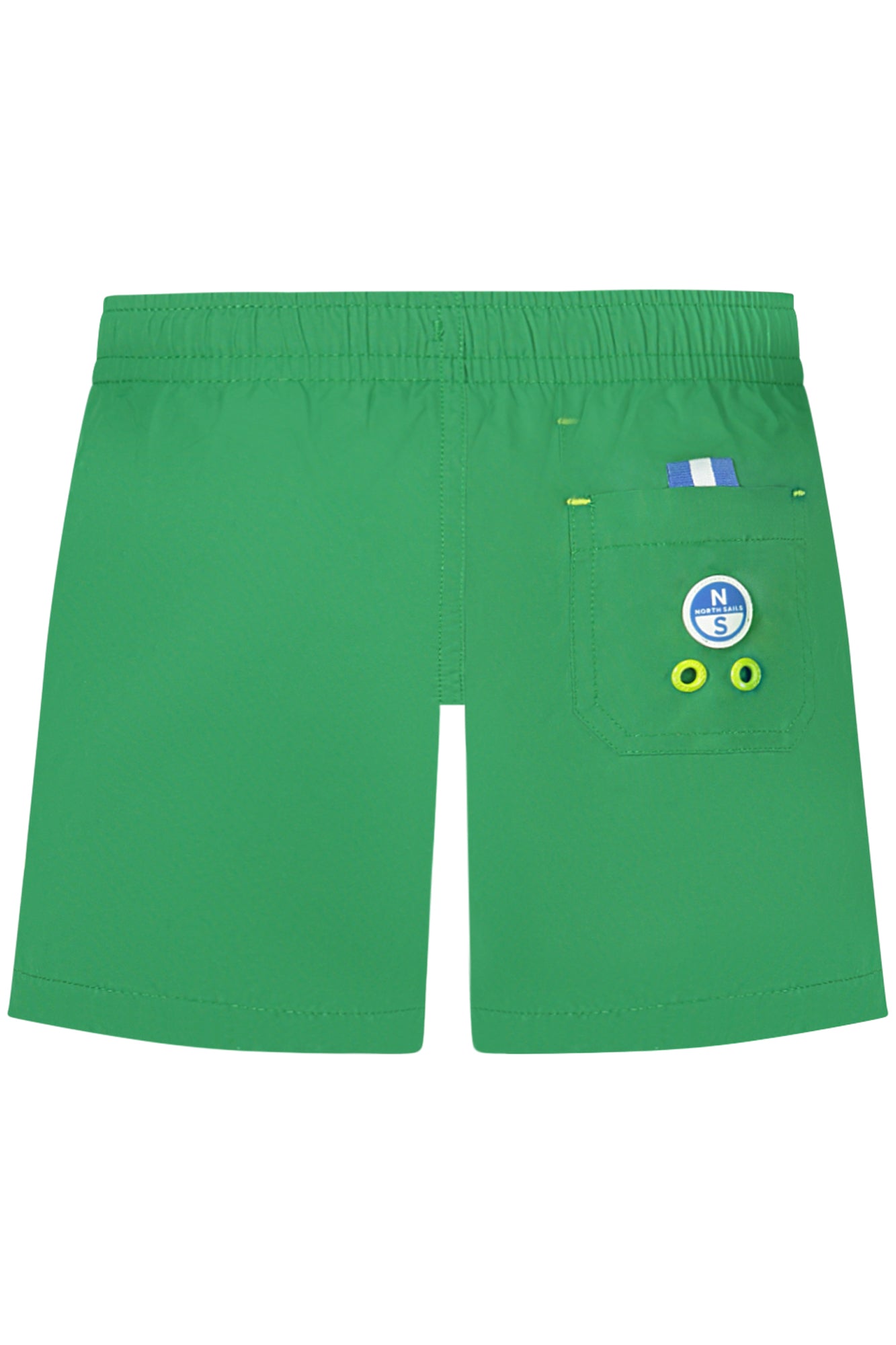 NORTH SAILS Badeboxer Junge – Gelbe Unterseite, Ocean Positive Grün