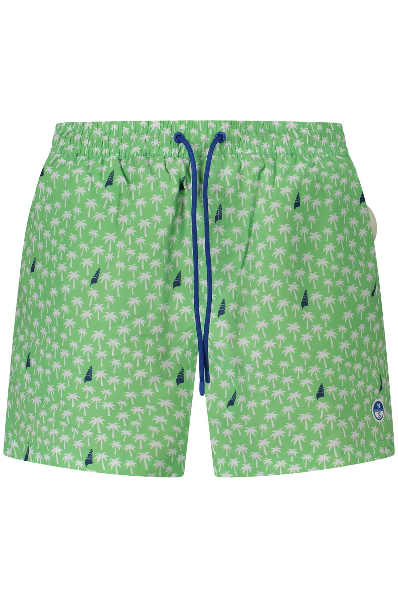 NORTH SAILS Badeanzug Herren Unten Blau – Badeboxershorts mit Ocean Positive Grün