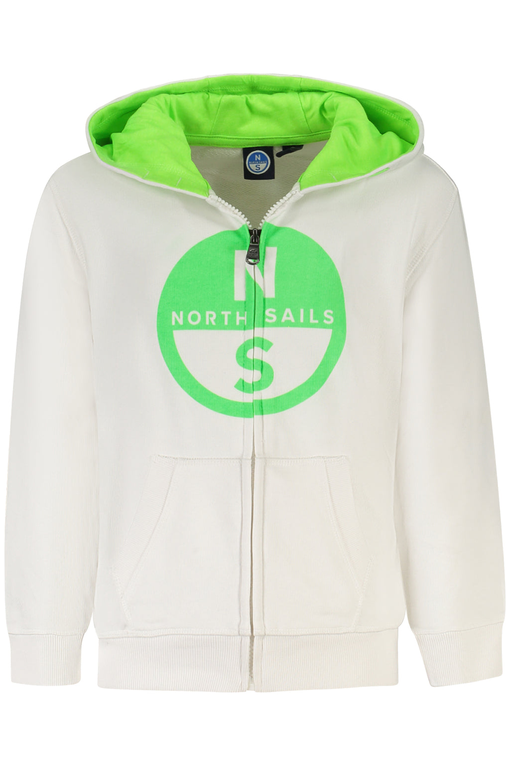 NORTH SAILS KINDER-SWEATSHIRT MIT ZIP WEISS