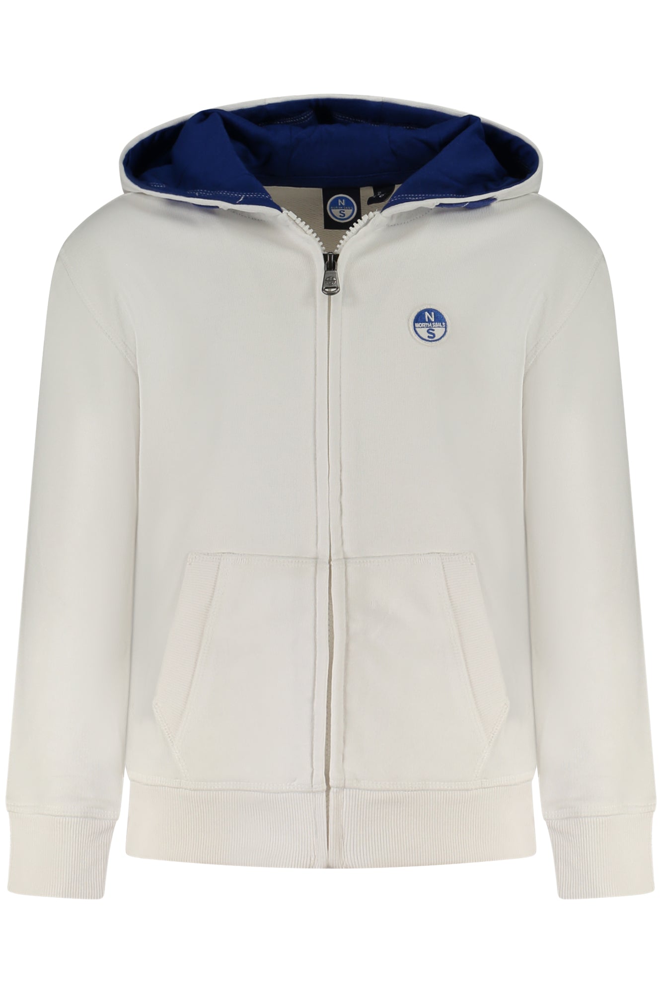 NORTH SAILS Kinder-Sweatshirt mit Reißverschluss – Kapuzenpulli Jungen in Blau Weiß