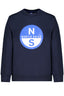 NORTH SAILS Sweatshirt mit Reißverschluss für Junge – Blaues Sweatshirt aus Bio-Baumwolle Blau