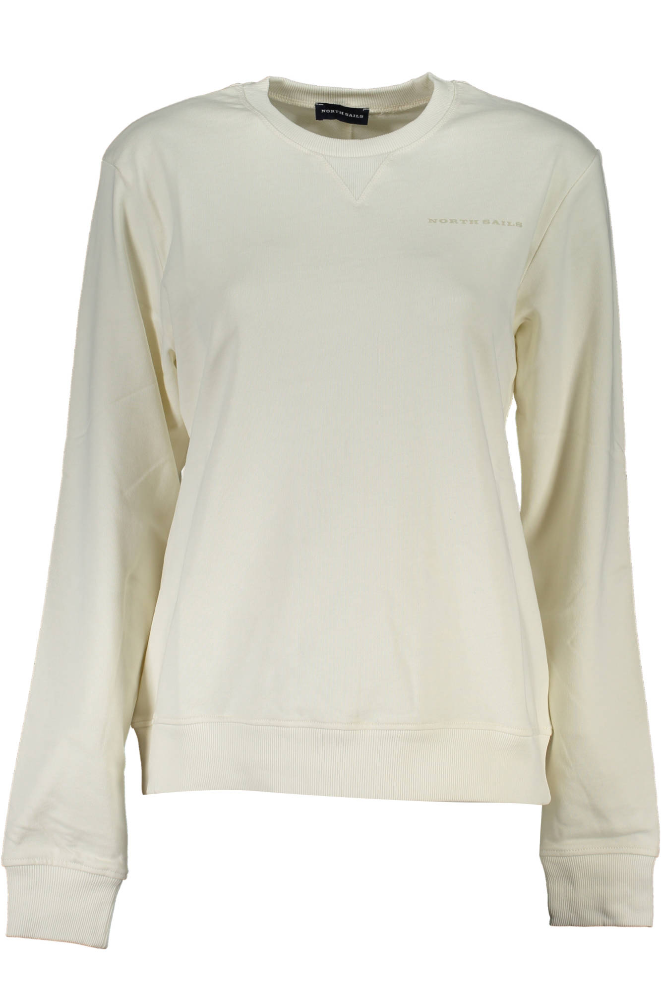 North Sails Damen-Sweatshirt Weiß – Bio-Baumwolle & Rundhalsausschnitt Weiß Hauptbild