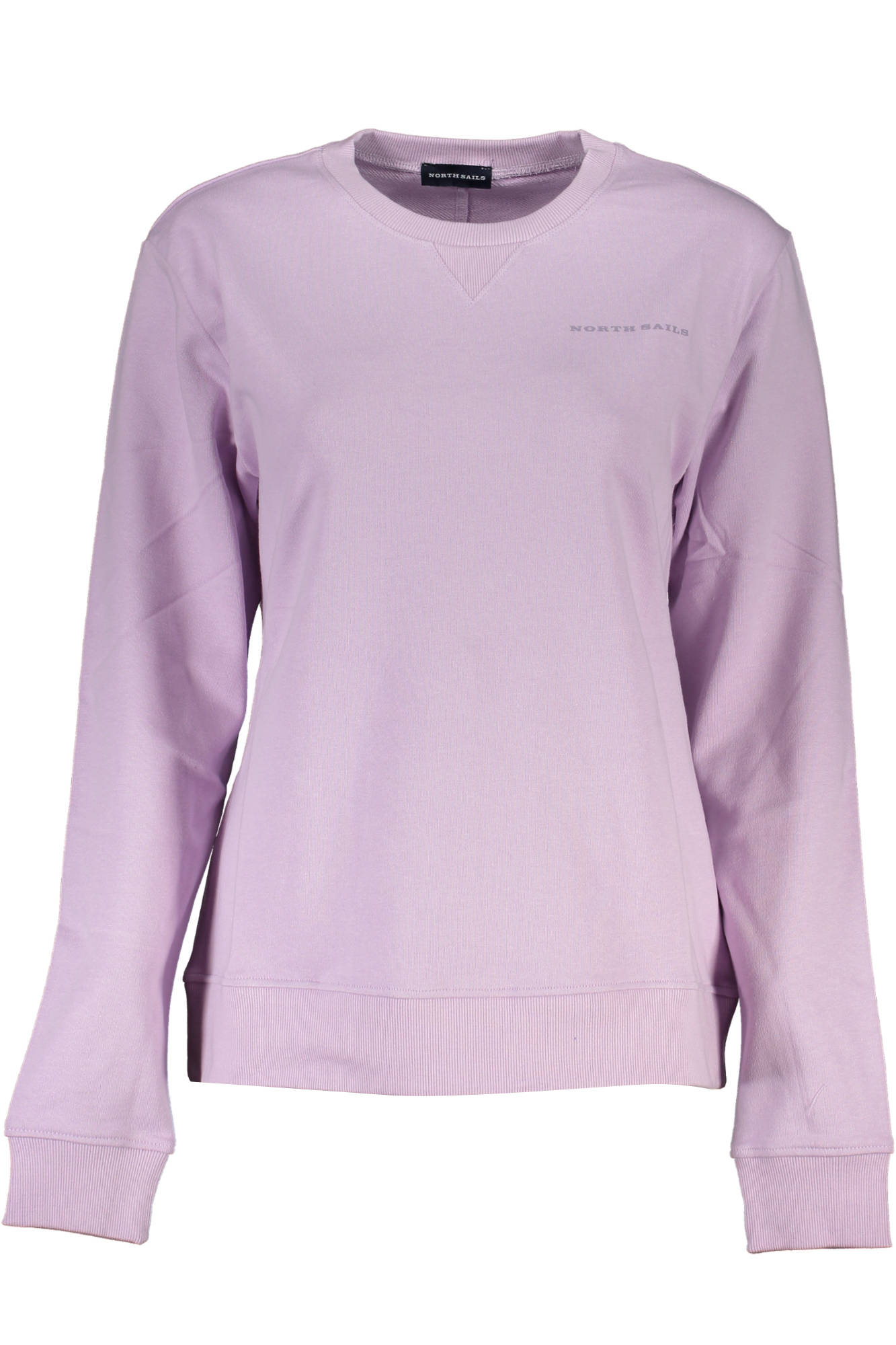 North Sails Damen-Sweatshirt Weiß – Bio-Baumwolle & Rundhalsausschnitt Violett