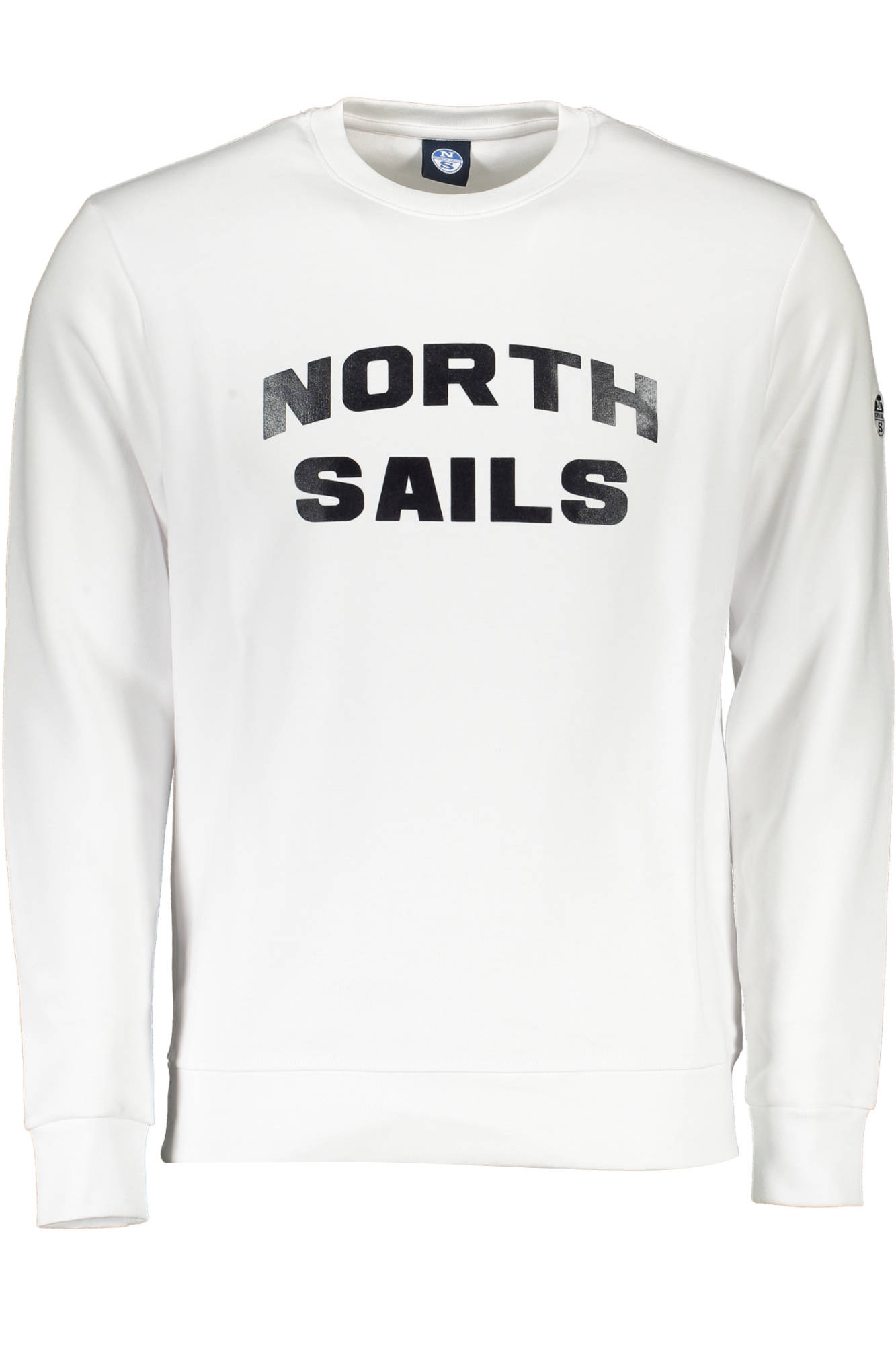 NORTH SAILS Sweatshirt Herren mit Reißverschluss – Weißes Logo-Sweatshirt für Herbst/Winter Weiß