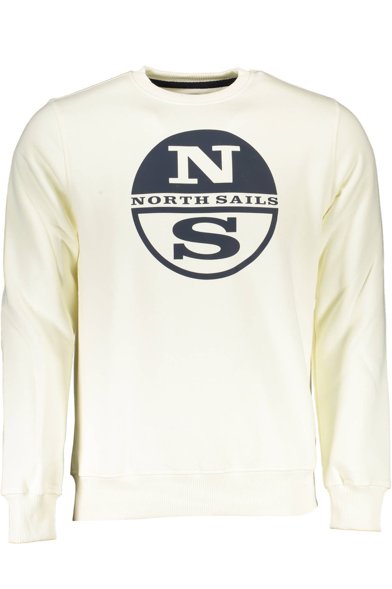 NORTH SAILS Sweatshirt Herren Blau – Langarm mit Logo-Aufdruck für Herbst/Winter Weiß