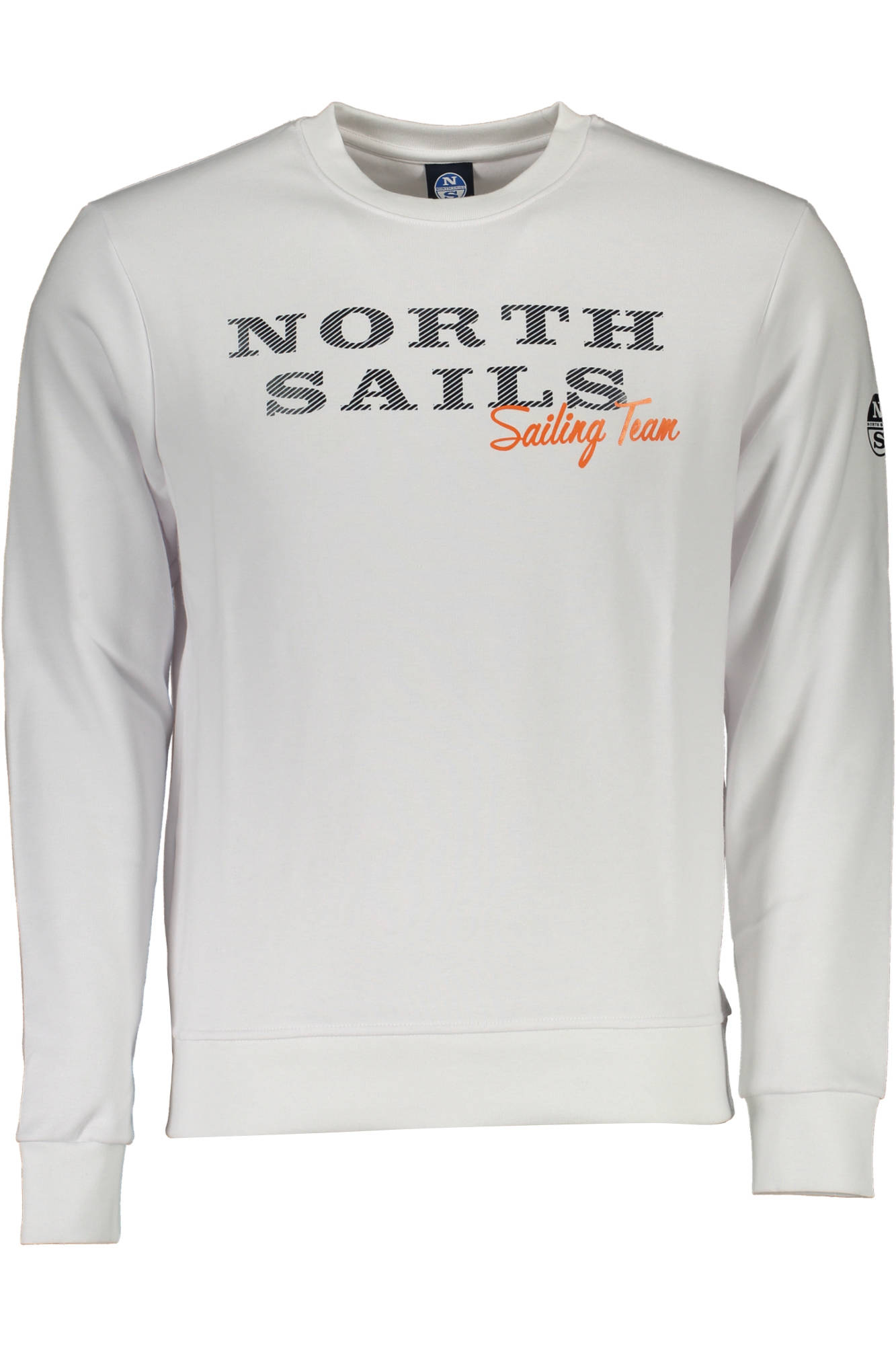 NORTH SAILS Herren-Sweatshirt mit Zip – Weißes Logo-Sweatshirt für Herbst/Winter Weiß Hauptbild