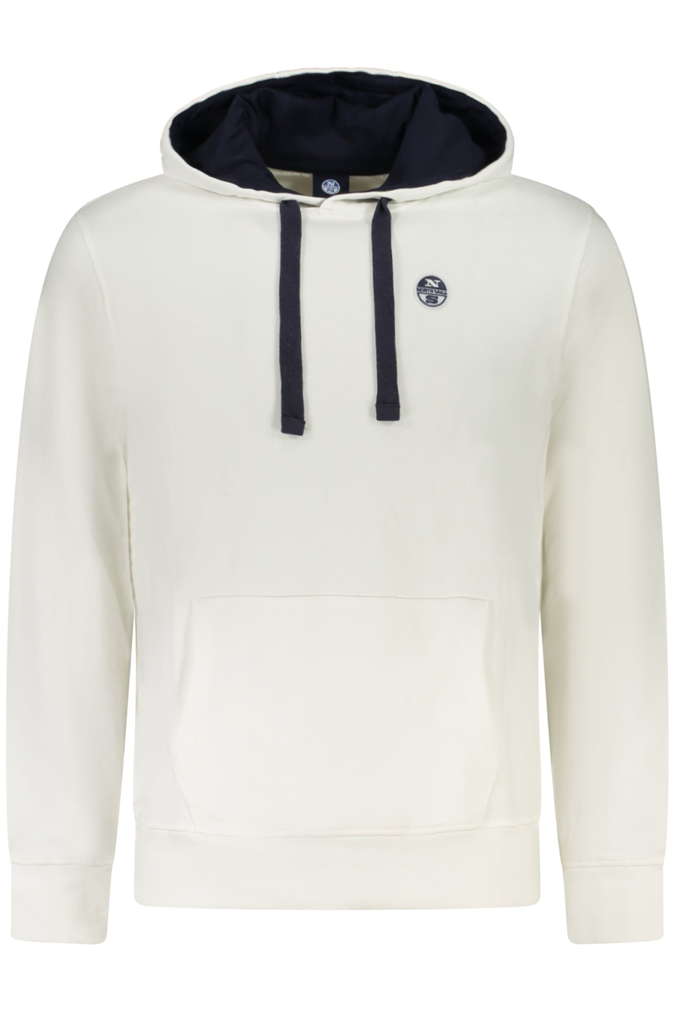 NORTH SAILS Herren-Sweatshirt mit Reißverschluss – Kapuzenpullover für Herbst/Winter Weiß