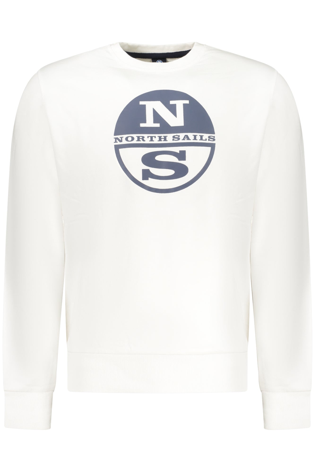 NORTH SAILS Sweatshirt Herren mit Reißverschluss – Weiß, gebürstet Weiß