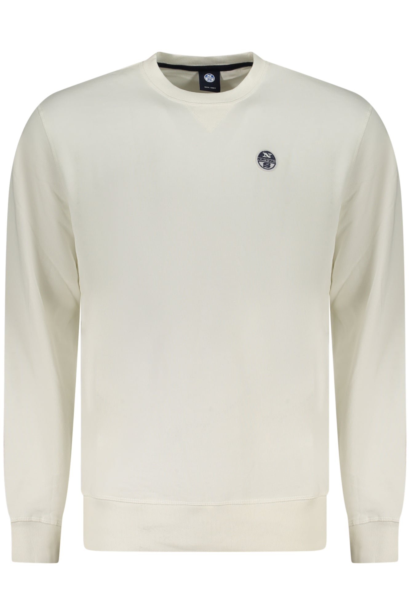NORTH SAILS Sweatshirt Herren mit Zip – Weißes Langarm-Sweatshirt aus Baumwolle Weiß Main image