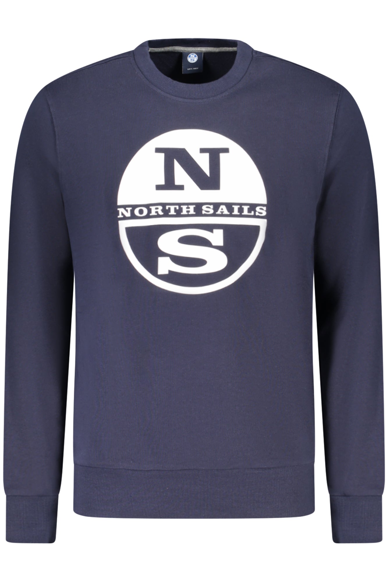NORTH SAILS Herren-Sweatshirt mit Reißverschluss Schwarz – Gebürstete Baumwolle für Herbst/Winter Blau