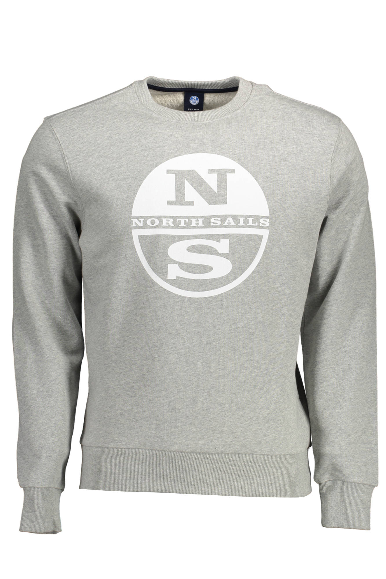 NORTH SAILS Sweatshirt Herren Grau – Rundhalsausschnitt aus 100% Baumwolle Grau Hauptbild