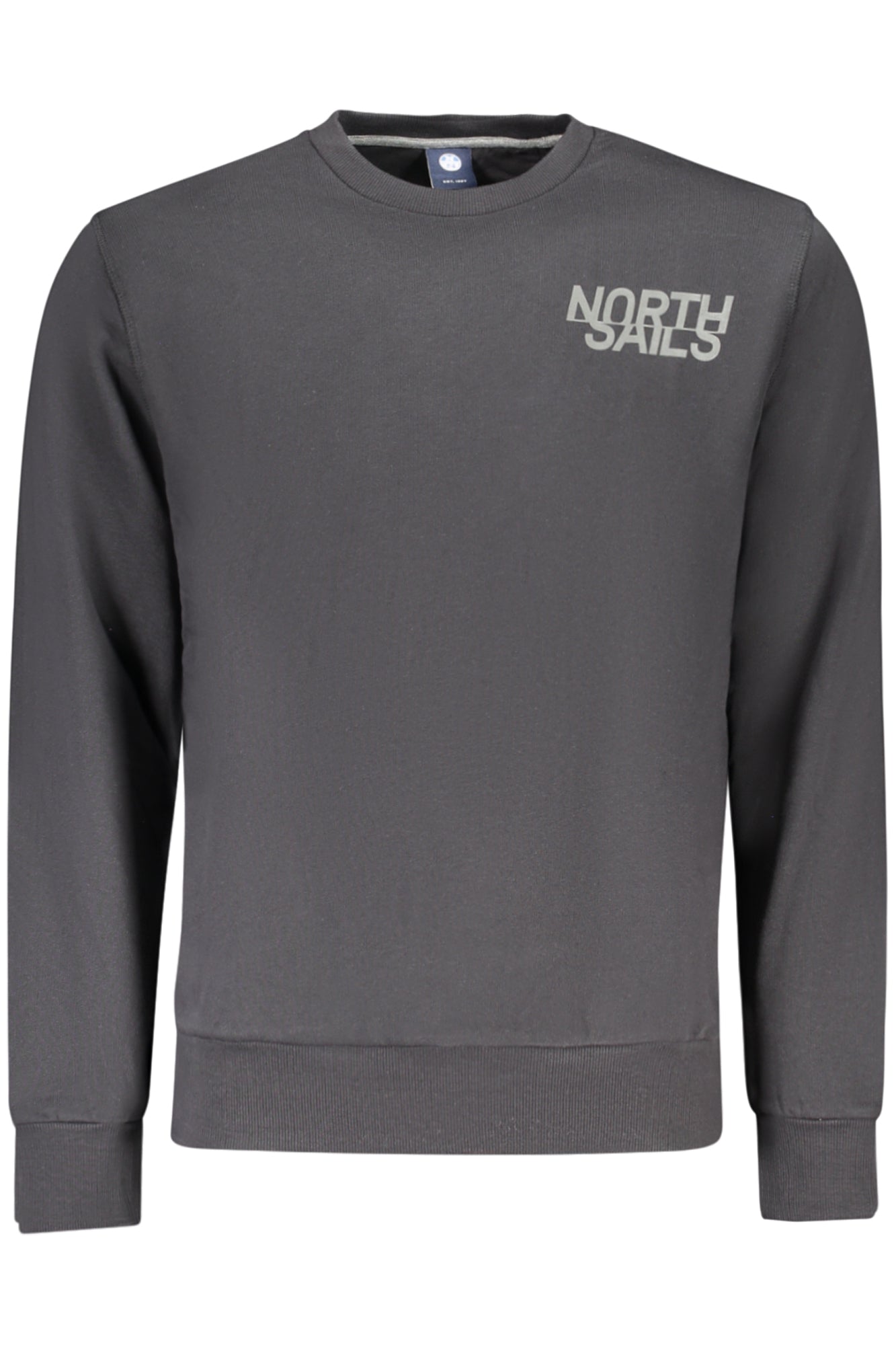 NORTH SAILS Sweatshirt Herren mit Reißverschluss – Gebürstete Baumwolle für Herbst/Winter Schwarz