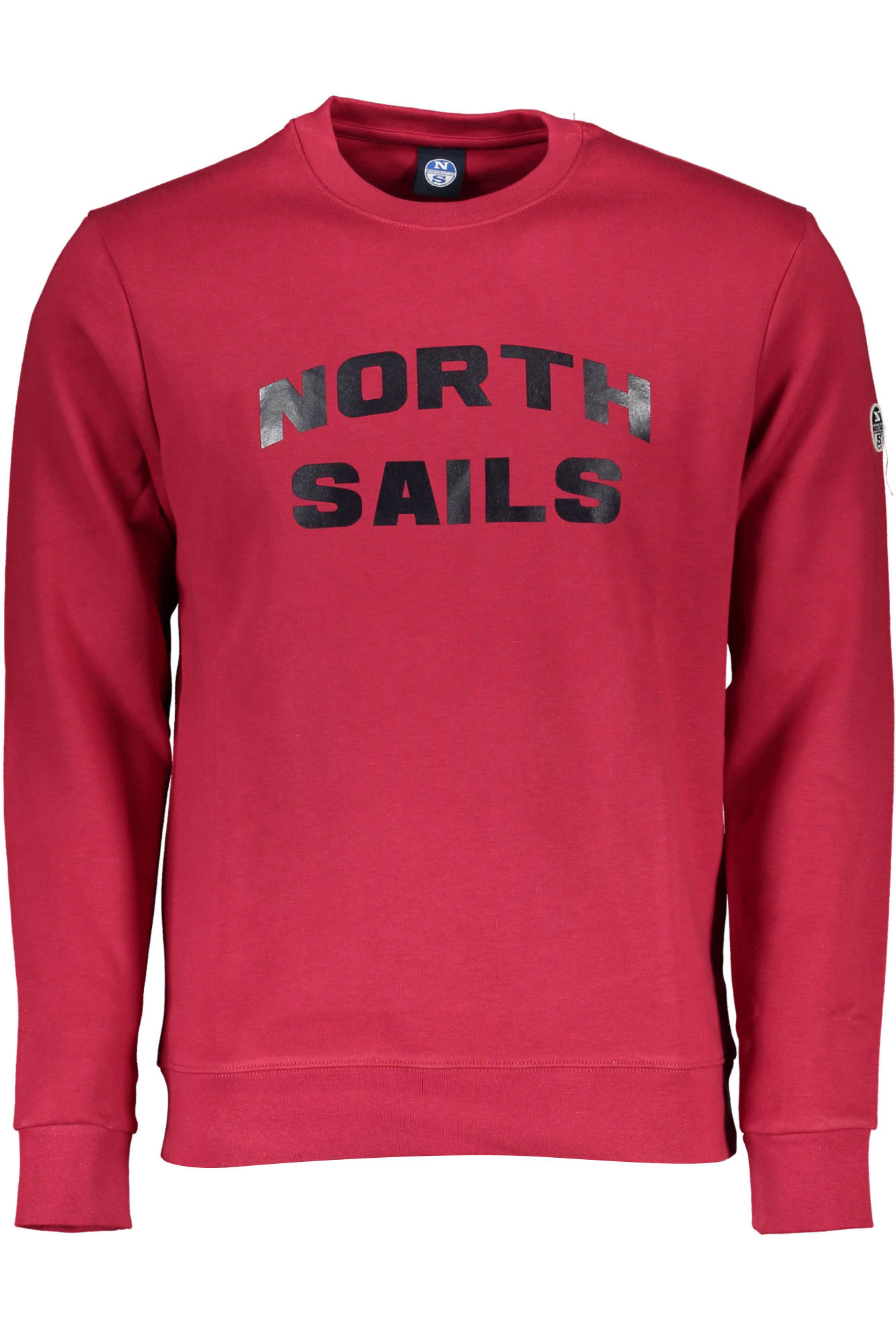 NORTH SAILS Sweatshirt Herren mit Reißverschluss – Rotes Langarmshirt für Herbst/Winter Rot