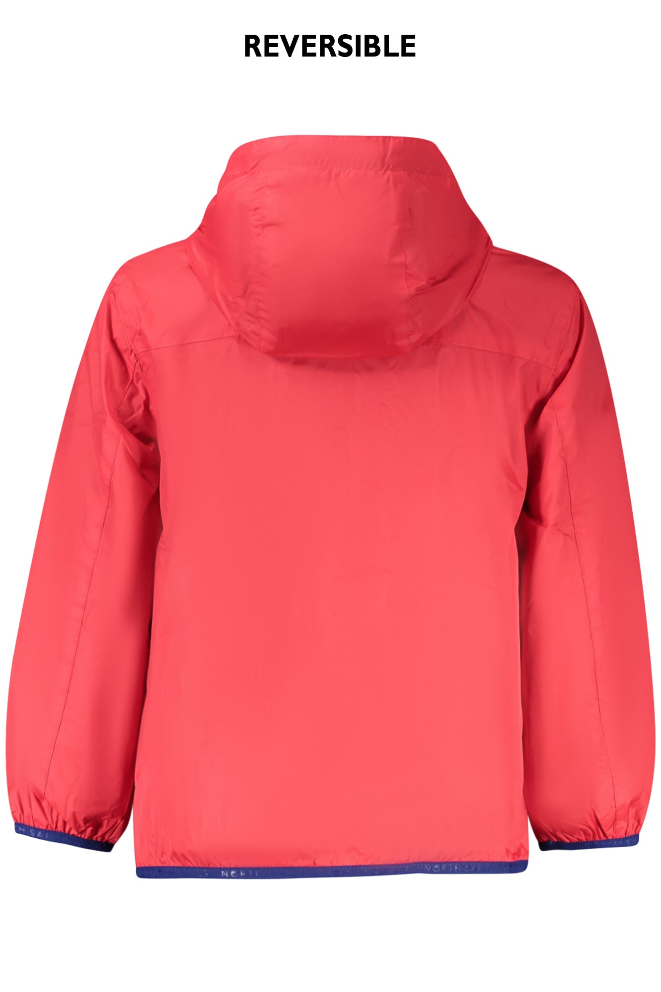 NORTH SAILS Blaue Kinderjacke für Jungen – Wendbare Kapuzenjacke für Frühling Rot