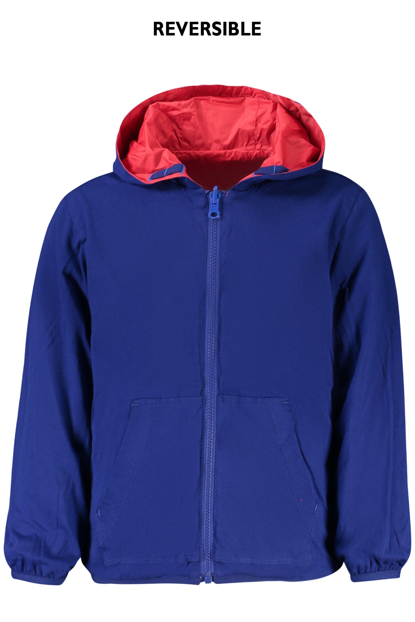 NORTH SAILS Blaue Kinderjacke für Jungen – Wendbare Kapuzenjacke für Frühling Rot