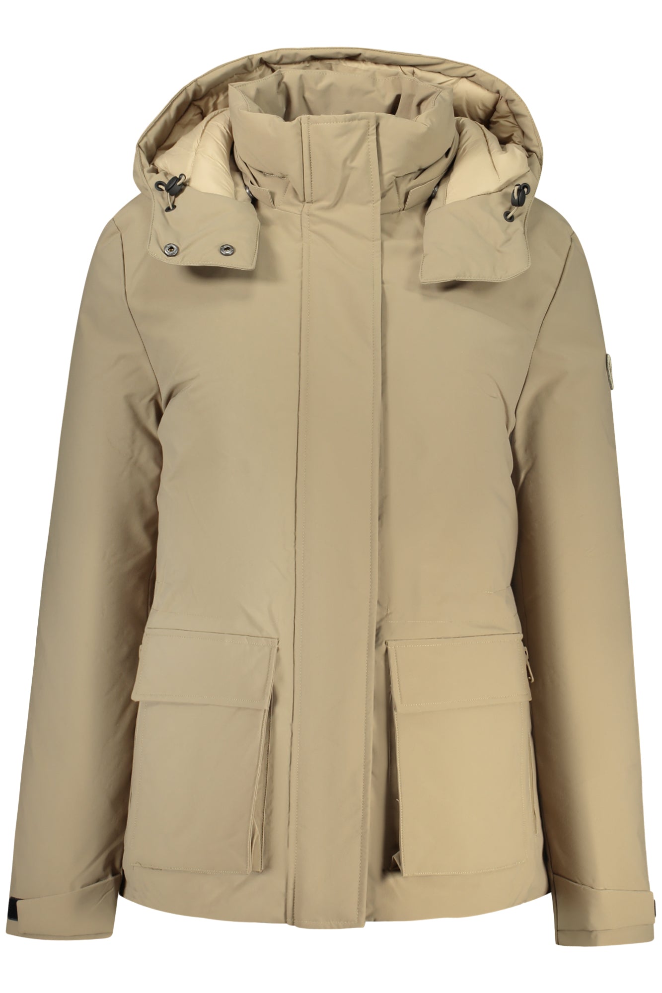 NORTH SAILS Damen Jacke – Parka, mit Kapuze, mit Taschen Braun