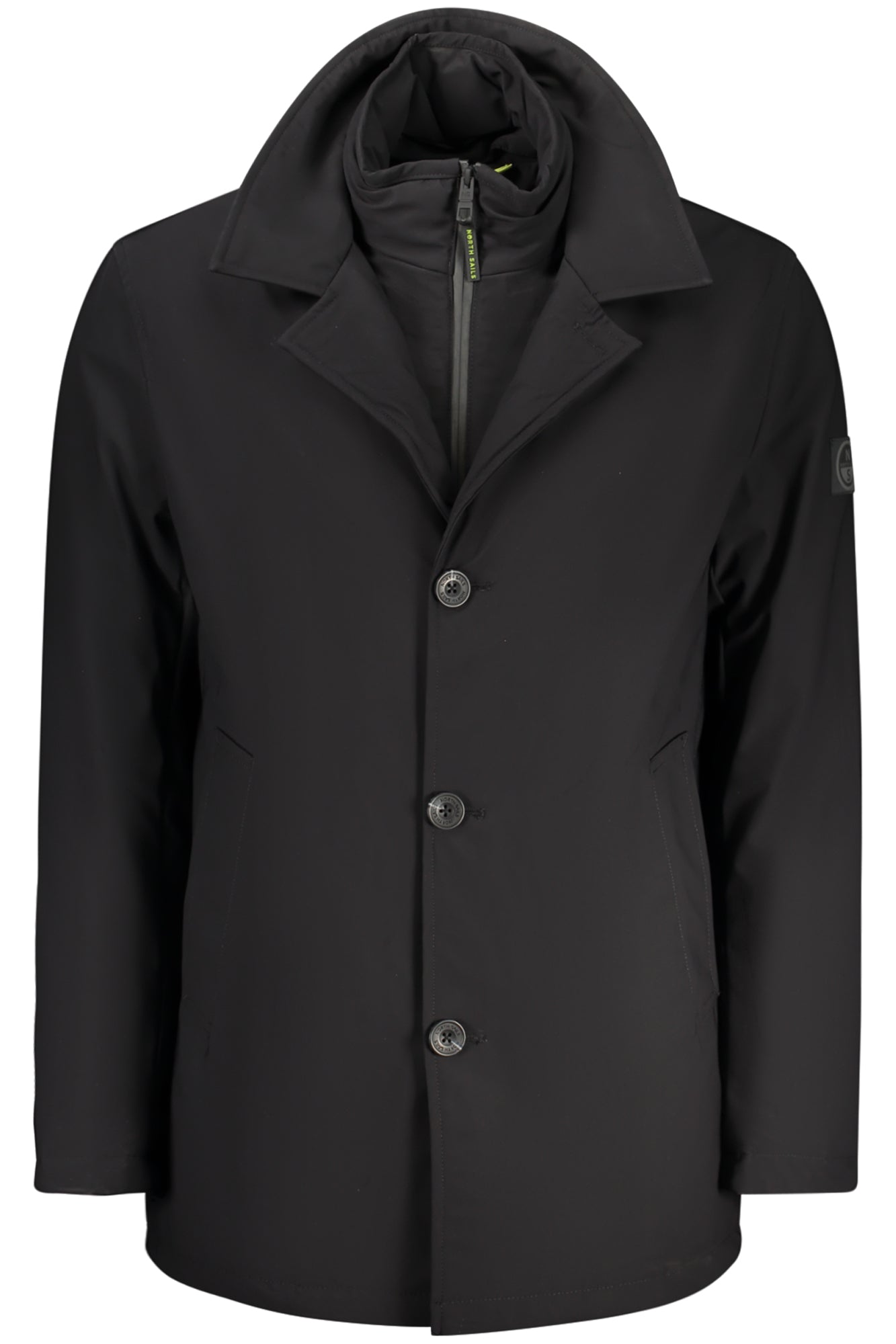 NORTH SAILS Herren Jacke – Blaue Trenchjacke wasserabweisend für Herbst/Winter Schwarz