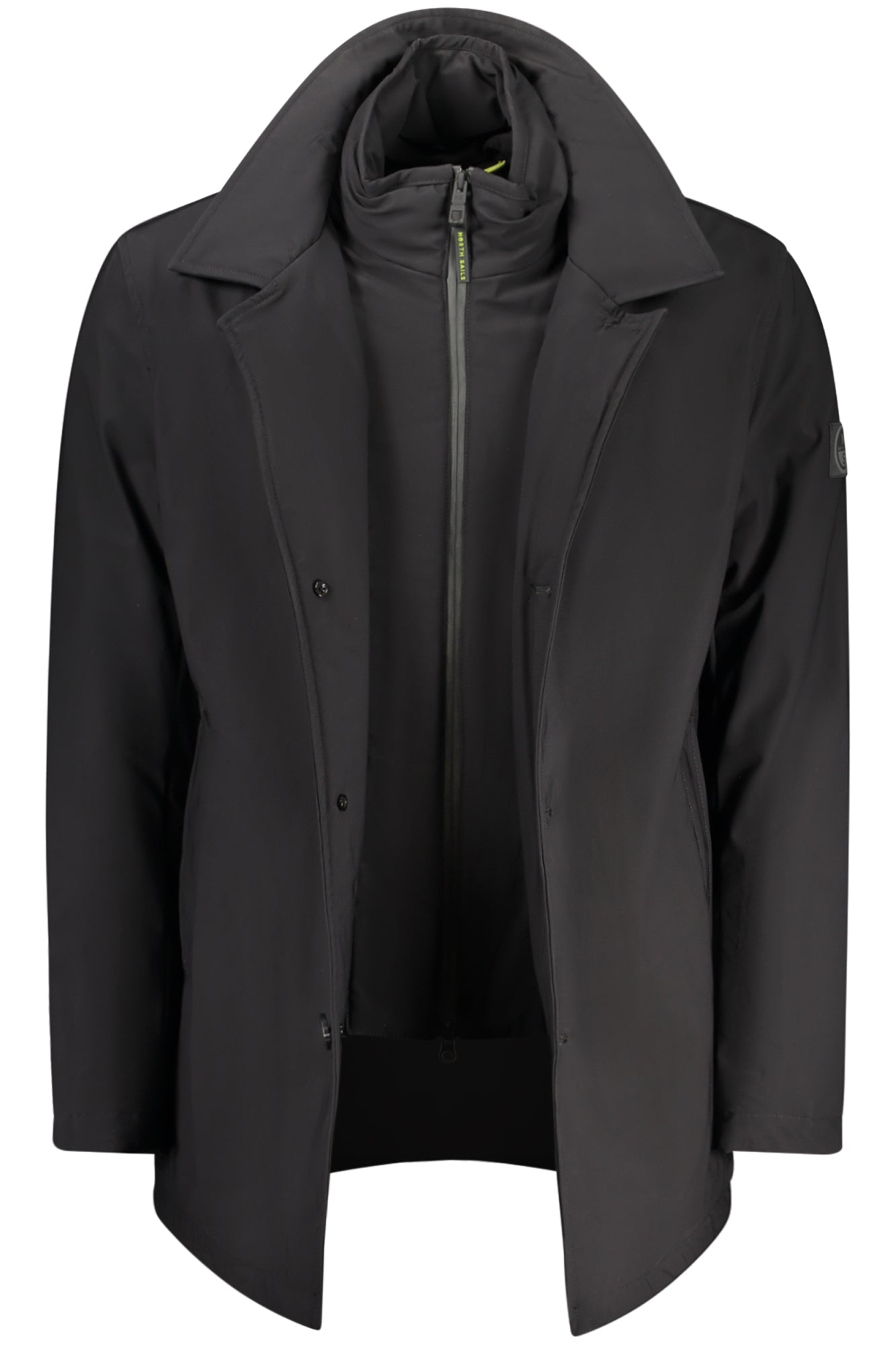 NORTH SAILS Herren Jacke – Blaue Trenchjacke wasserabweisend für Herbst/Winter Schwarz