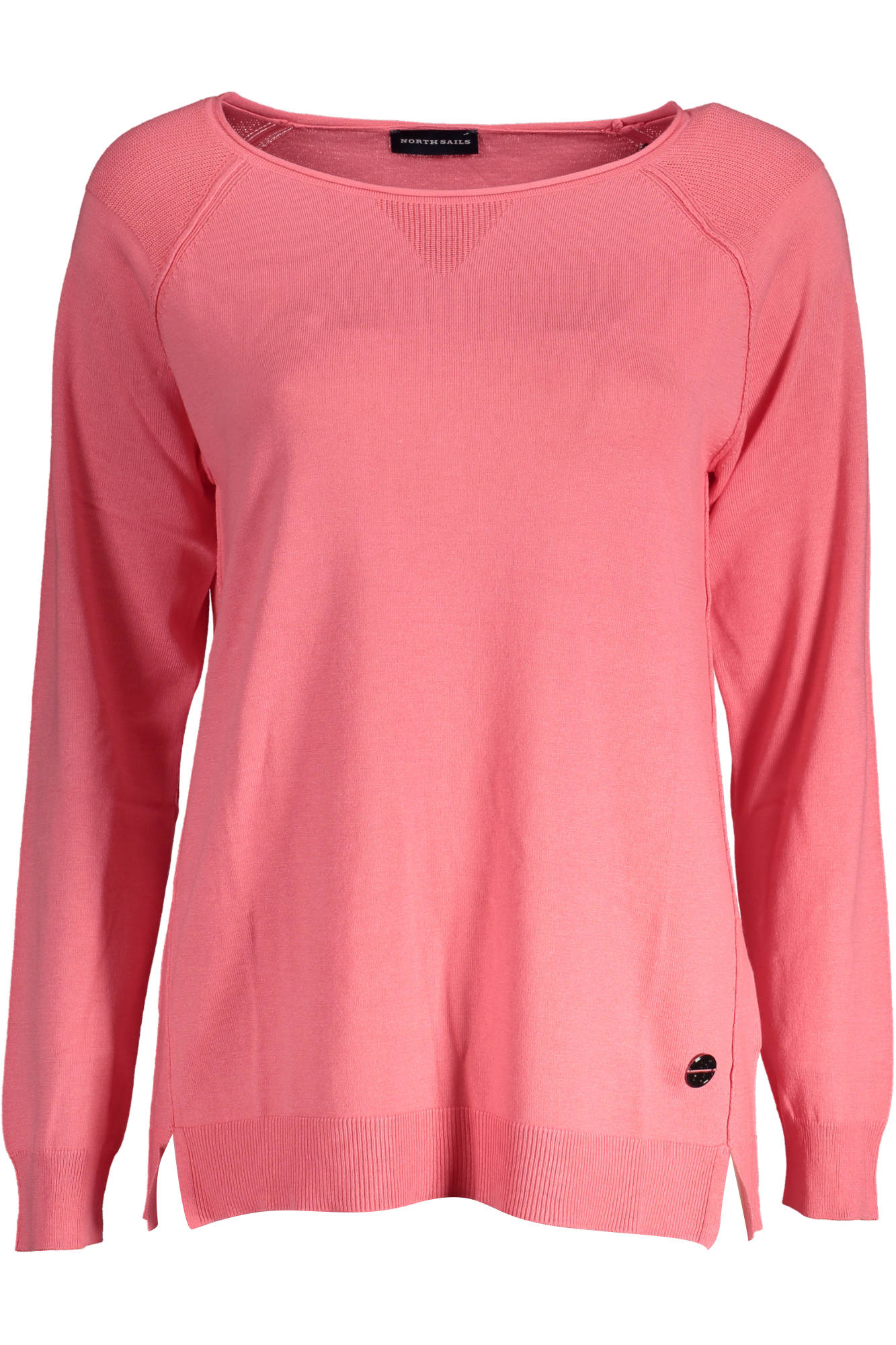 NORTH SAILS Damentrikot weiß – Langarmshirt mit Kontrastdetails & recycelten Fasern Rosa