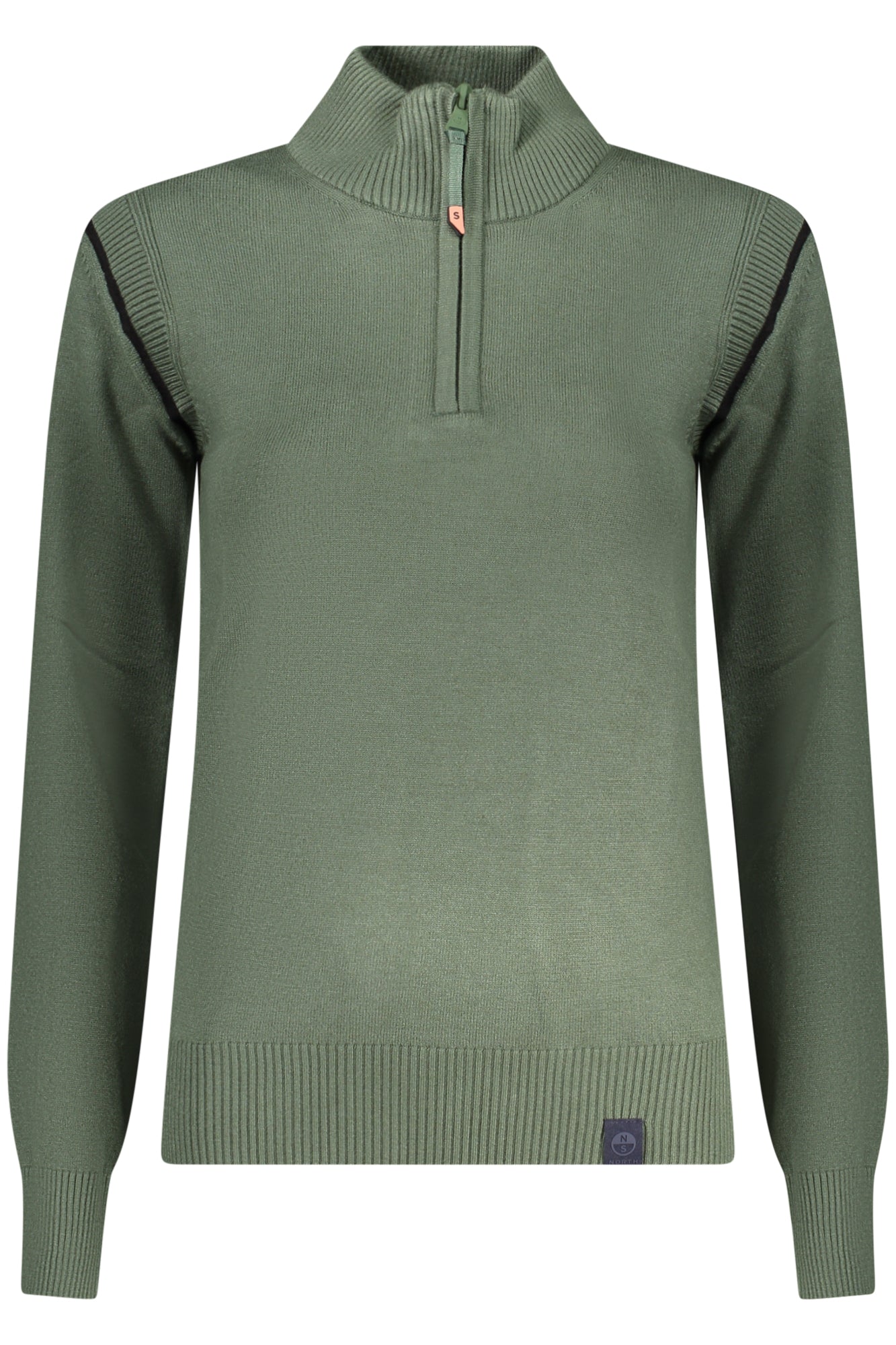 NORTH SAILS Pullover Damen Weiß – Langärmlig mit Reißverschluss | Ocean Positive Grün
