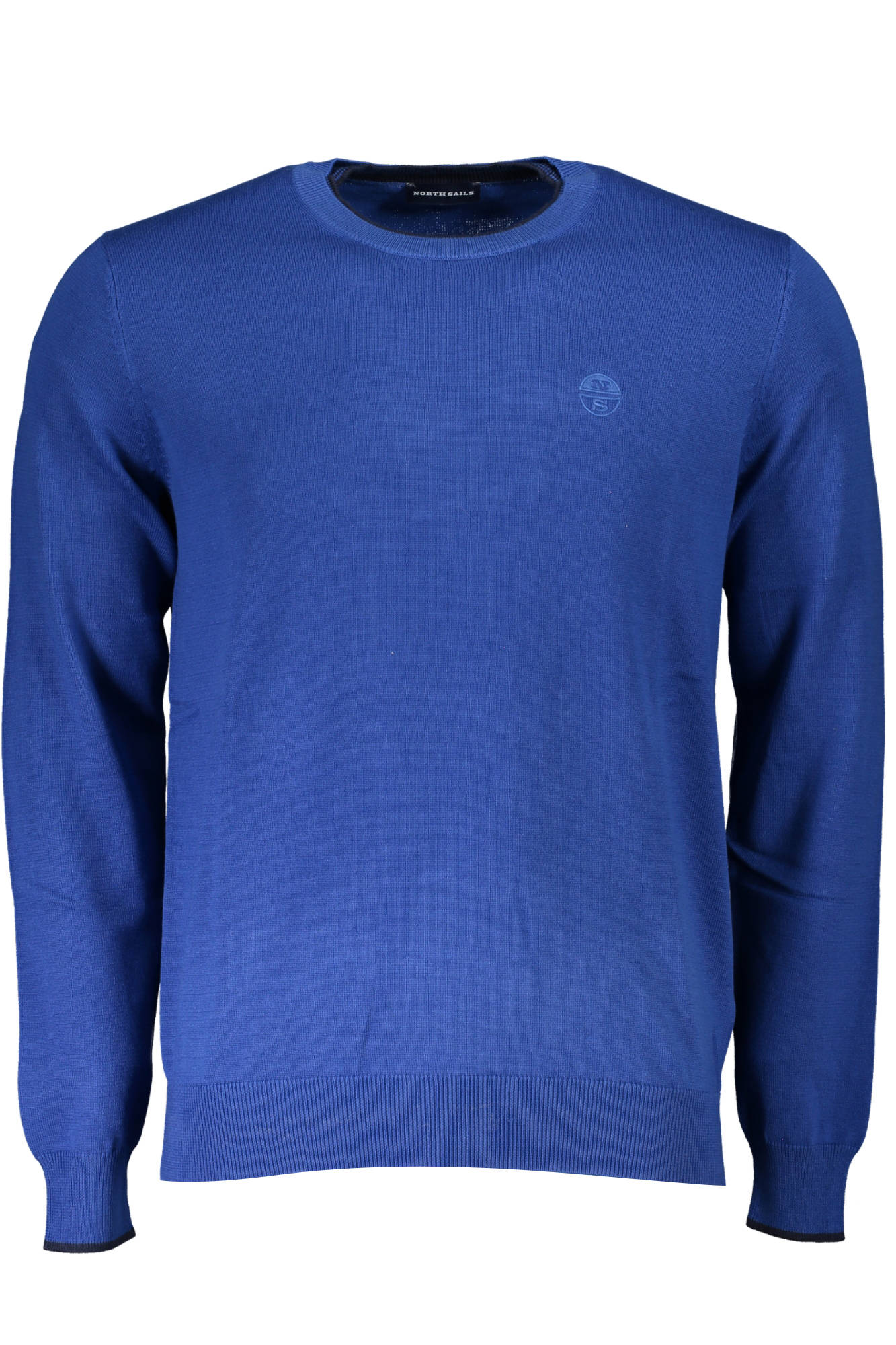 NORTH SAILS Langarmpullover Herren – Blaues Jersey aus Bio-Baumwolle Blau