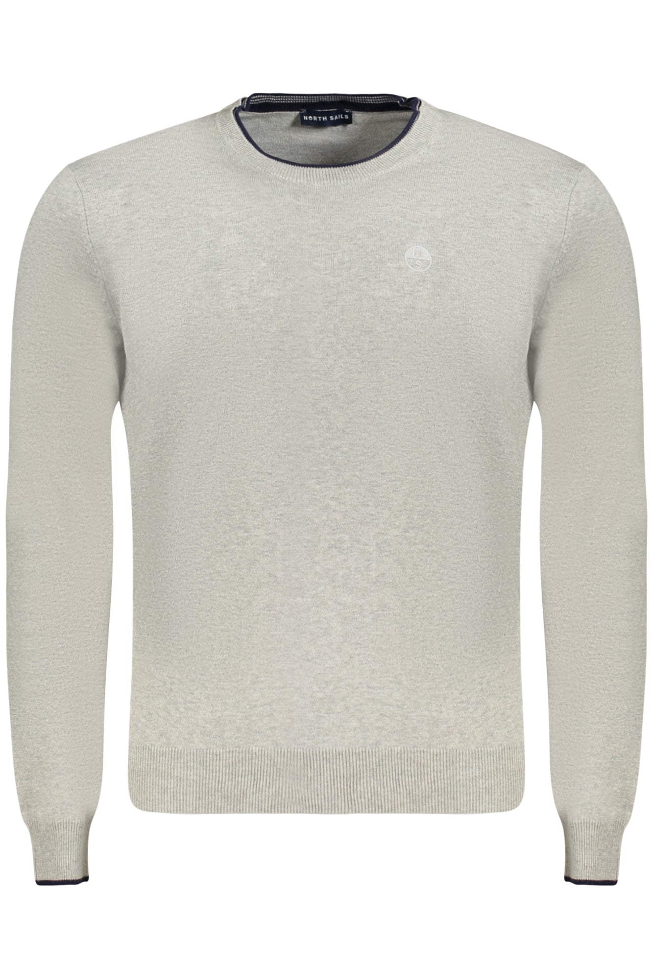 NORTH SAILS Pullover Herren Grün – Langärmliger Rundhalspullover mit Stickerei Grau
