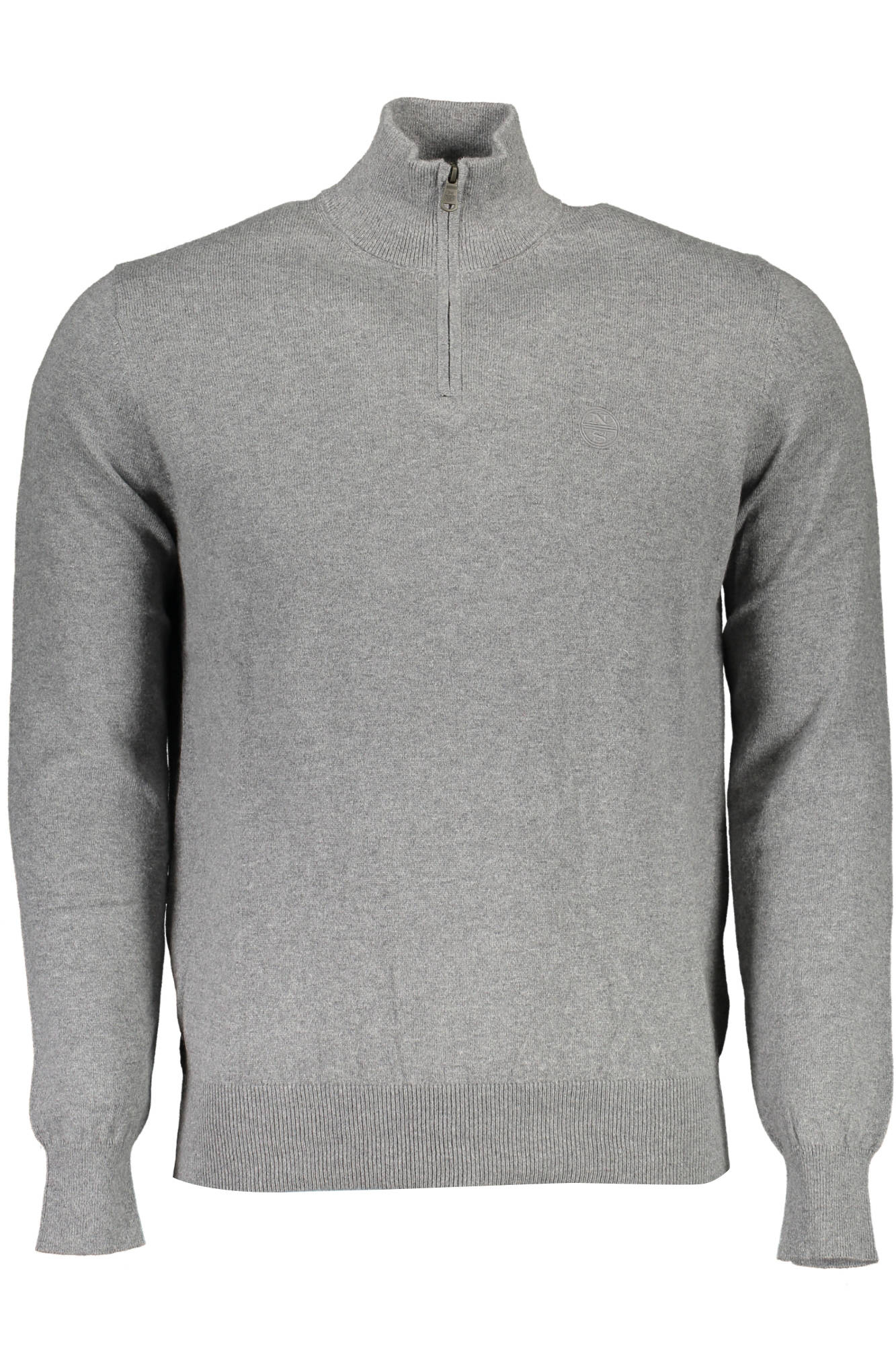 NORTH SAILS Langarmshirt Herren – Schwarzes Trikot mit Logo-Stickerei für Herbst/Winter Grau