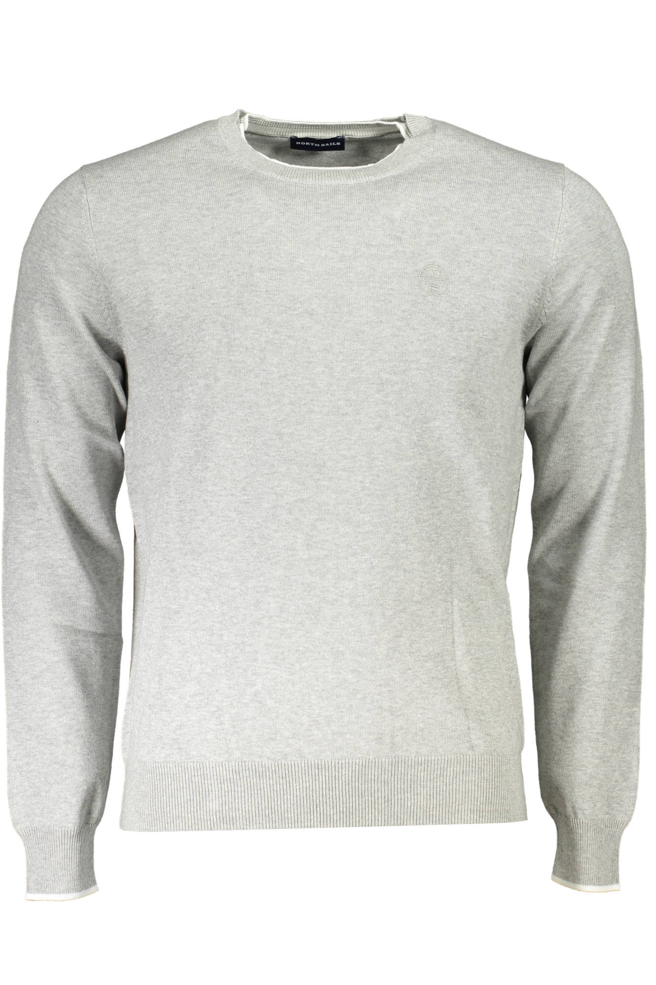 NORTH SAILS Langarmpullover Herren – Blaues Jersey aus Bio-Baumwolle Grau