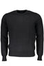 NORTH SAILS Pullover Herren – Schwarzer Rundhals mit Logo-Stickerei aus Italien Schwarz
