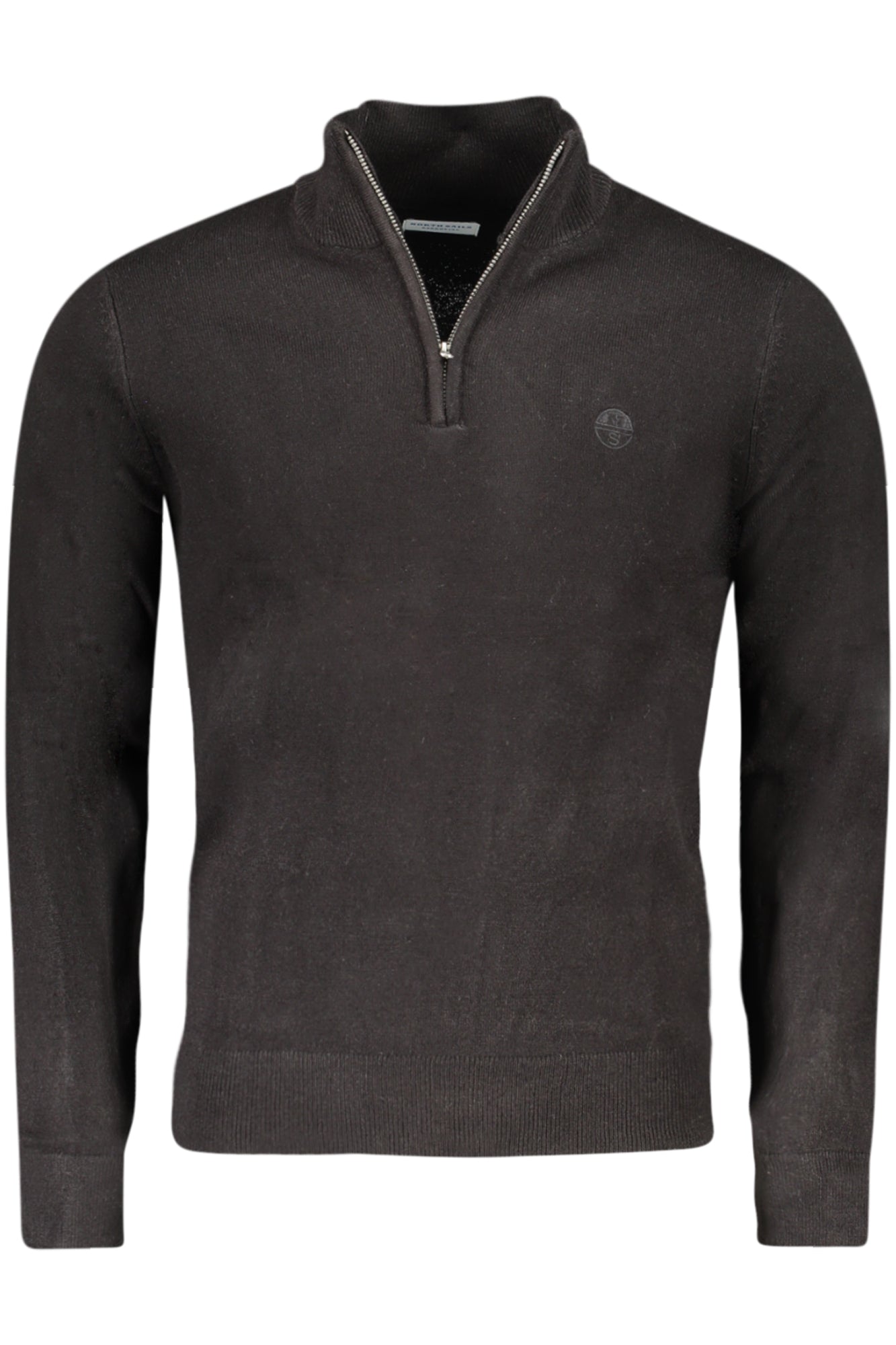 NORTH SAILS Pullover Herren – Schwarzer Langarmpullover mit Logo-Stickerei Schwarz Hauptbild