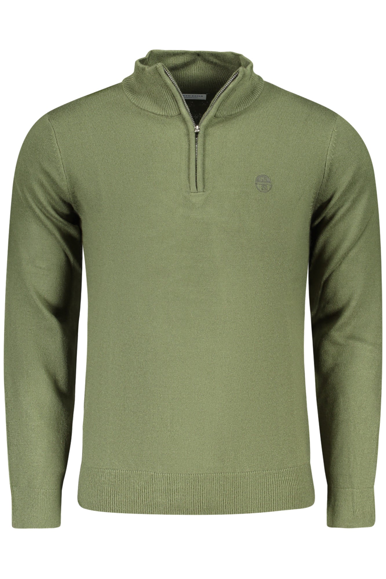 NORTH SAILS Pullover Herren – Schwarzer Langarmpullover mit Logo-Stickerei Grün