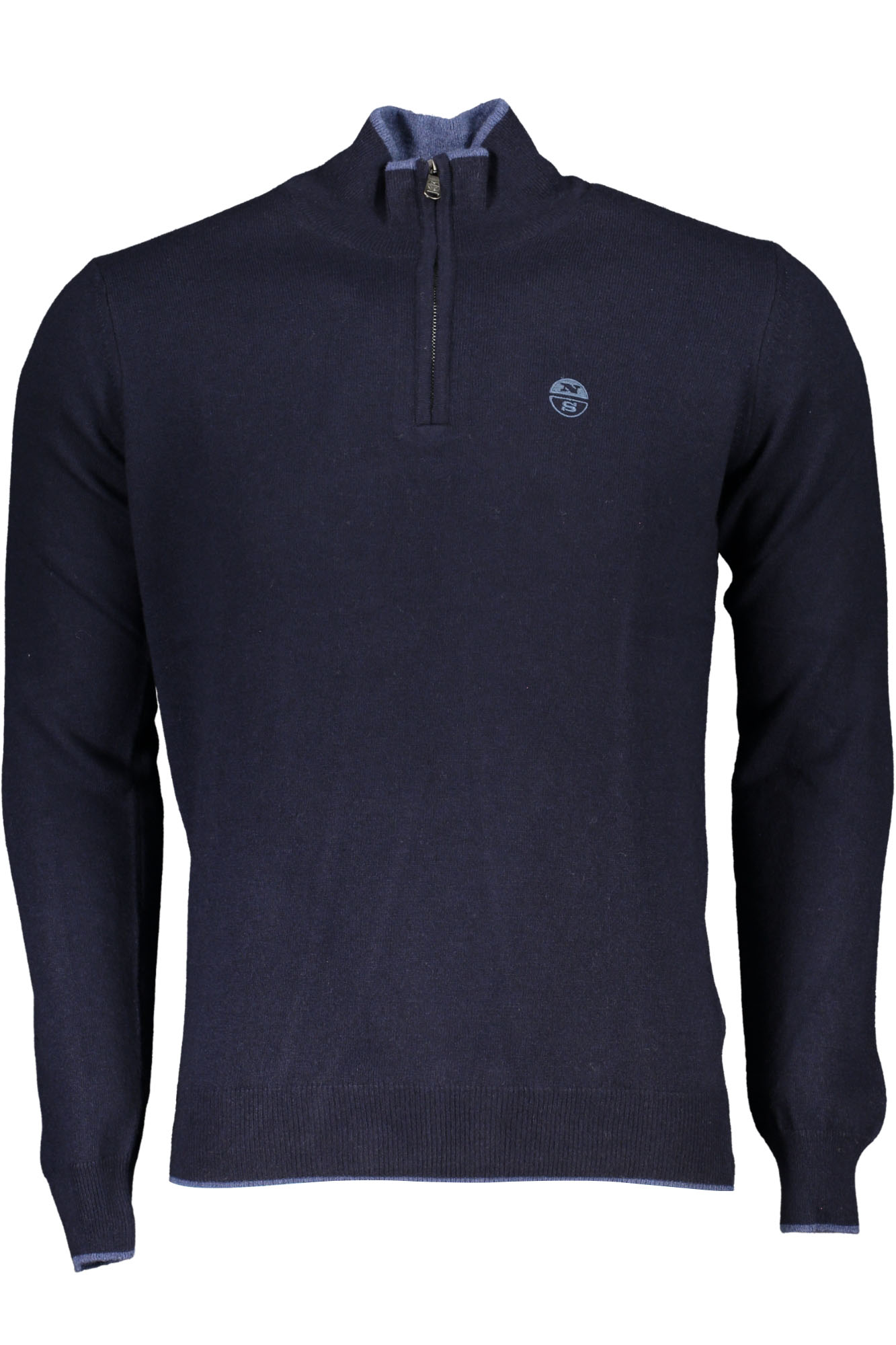 NORTH SAILS Pullover Herren – Blauer Rollkragen aus Italien mit Recyclingfasern Blau