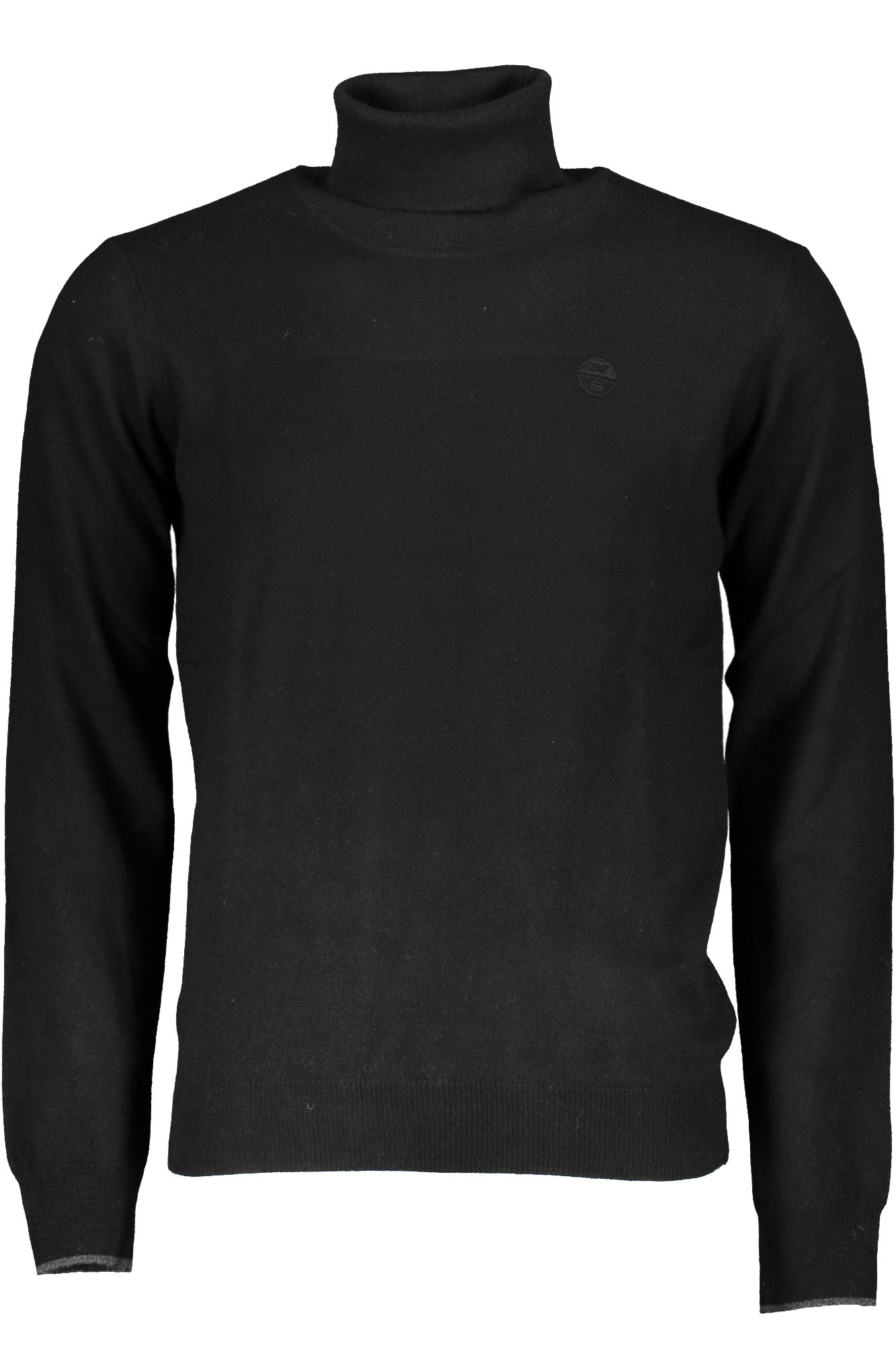 NORTH SAILS Rollkragenpullover Herren – Schwarzer Winterpullover aus Italien Schwarz