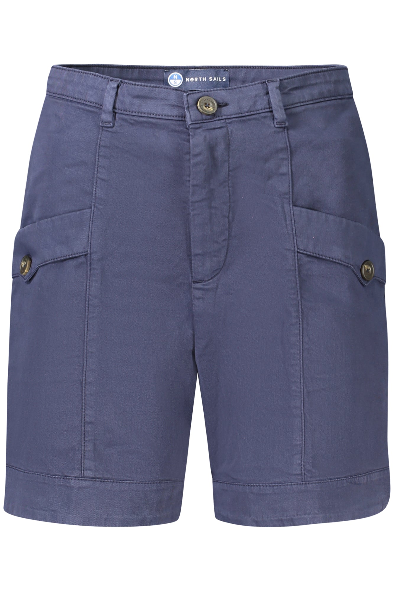 NORTH SAILS Damen Kurze Hose Weiß – Leichte Sommerhose aus Baumwolle mit Elastan Blau