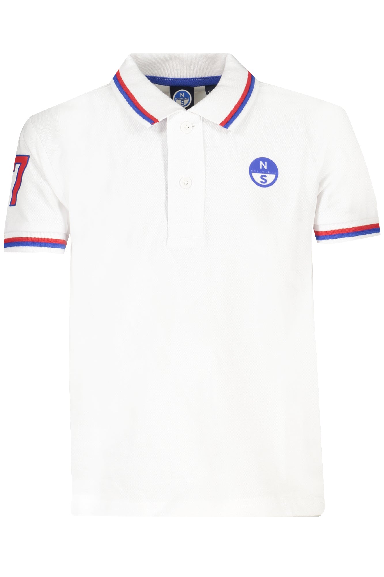 NORTH SAILS WHITE SHORT-SLEEVE POLO SHIRT FOR CHILDREN Main image