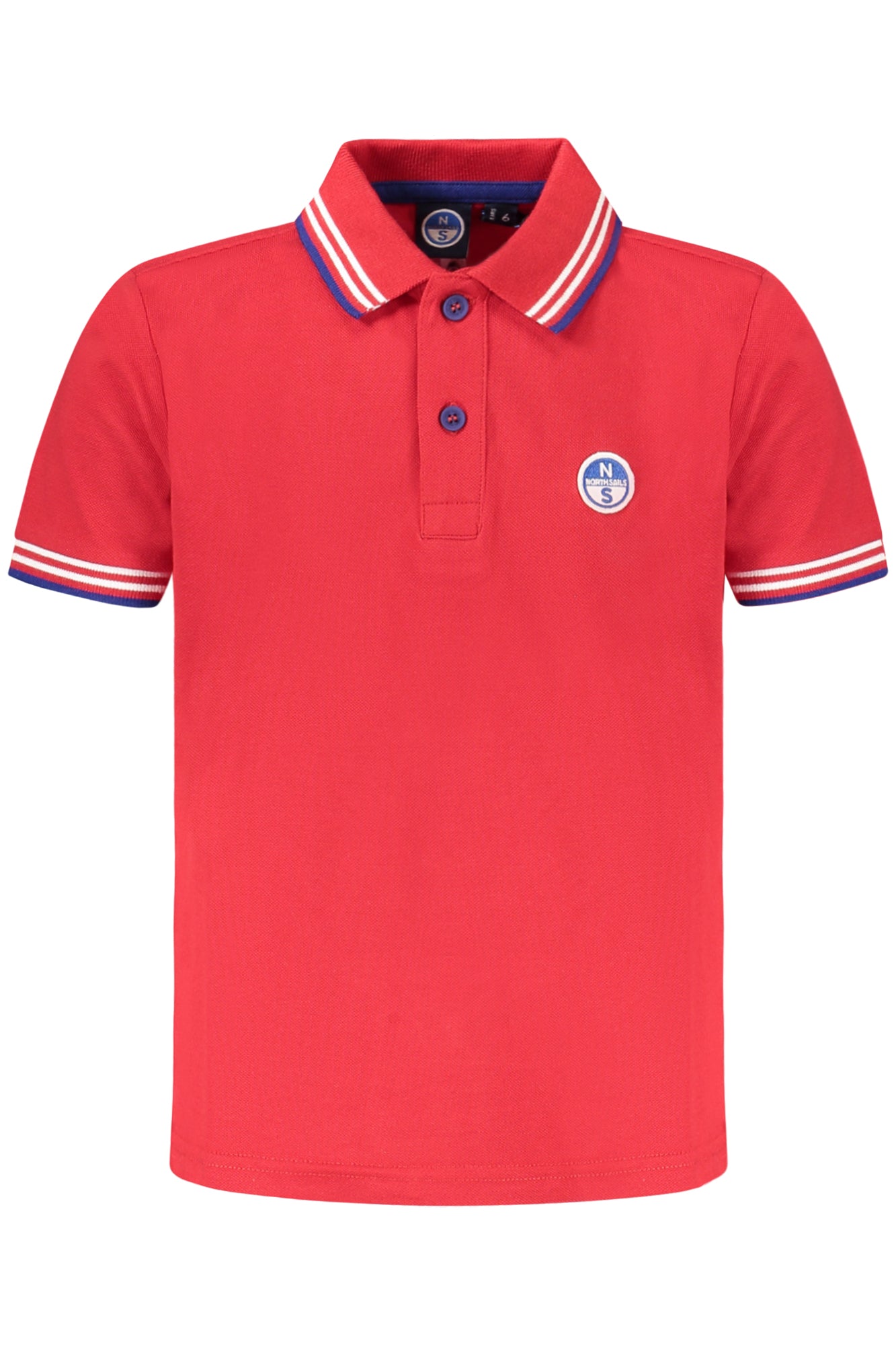 NORTH SAILS Poloshirt Kinder Kurzarm Blau – Kontrastdetails & Logo-Applikation Zweitbild