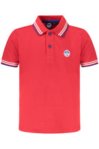 NORTH SAILS ROTES KURZARM-POLOSHIRT KINDER